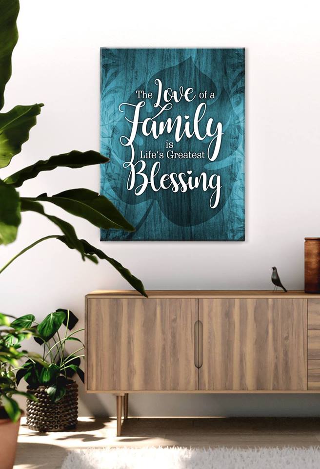 High - Quality Wood - Framed Family Wall Art: Celebrating Family Love (Ready to Hang)
