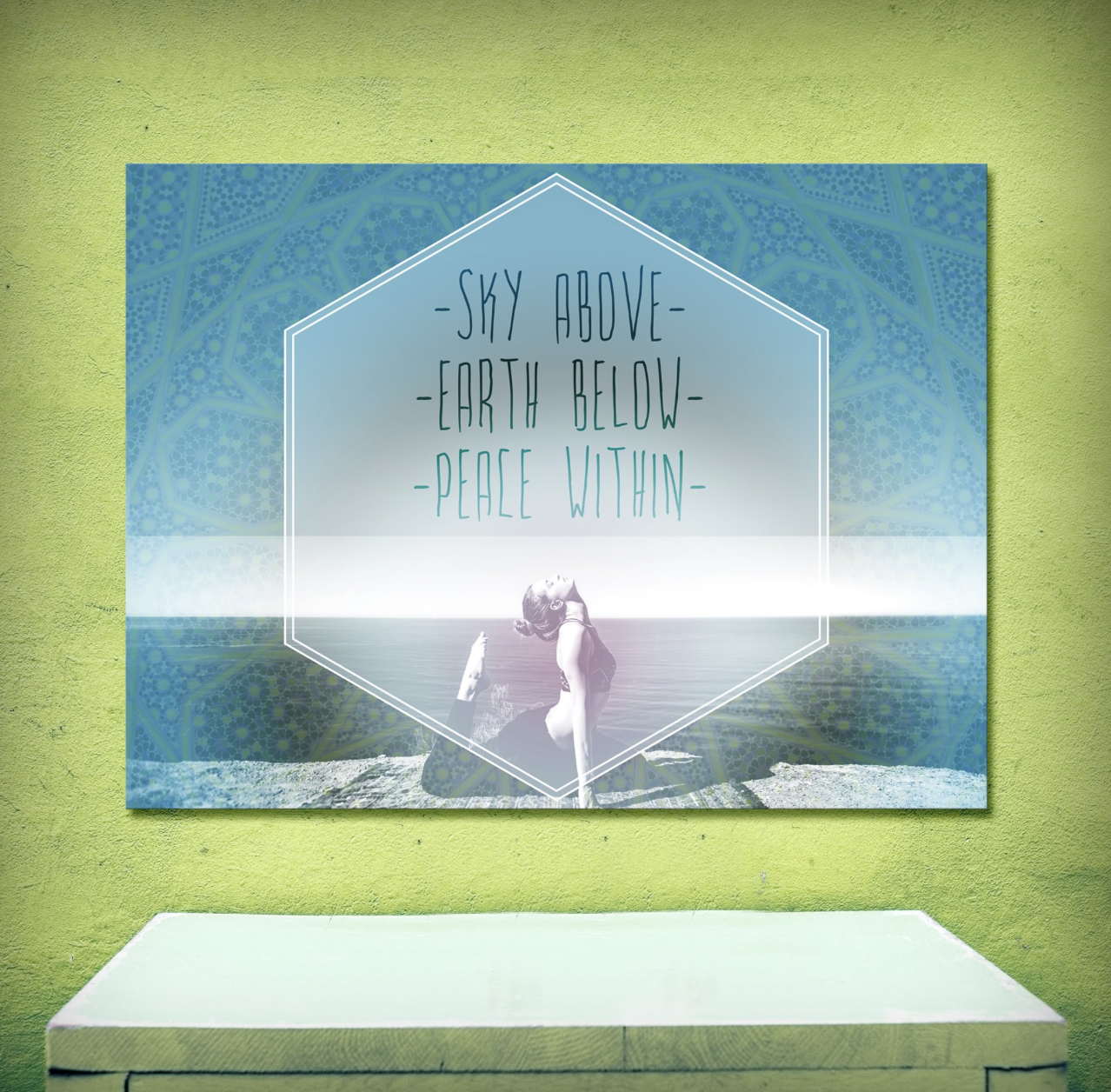Exclusive Home Wall Art: Sky Above Earth Below Wood Frame Artwork, Ready To Hang - Buy 2 Save 20%