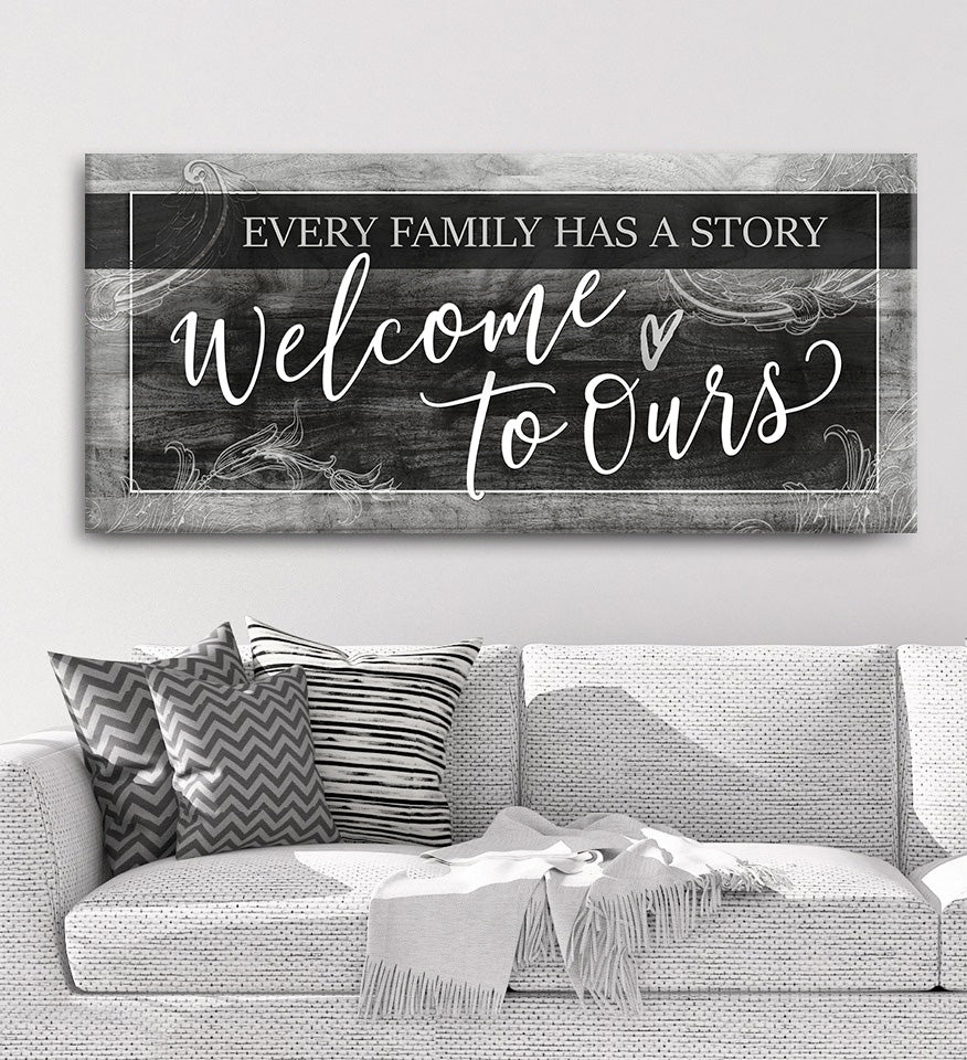 Ready - To - Hang Family Wall Art V6 with Wood Frame: Share Your Family Story