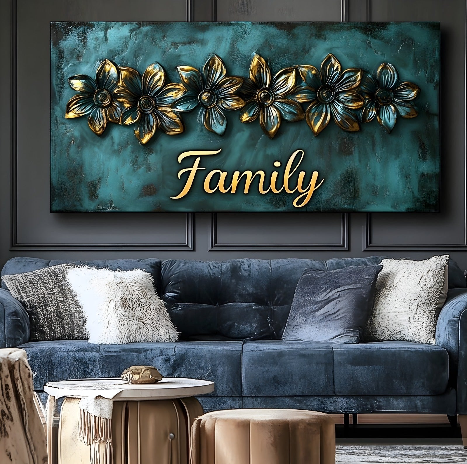 Family Word Sign V18: Wall Art for Your Family - Buy 2 Get 20% Off