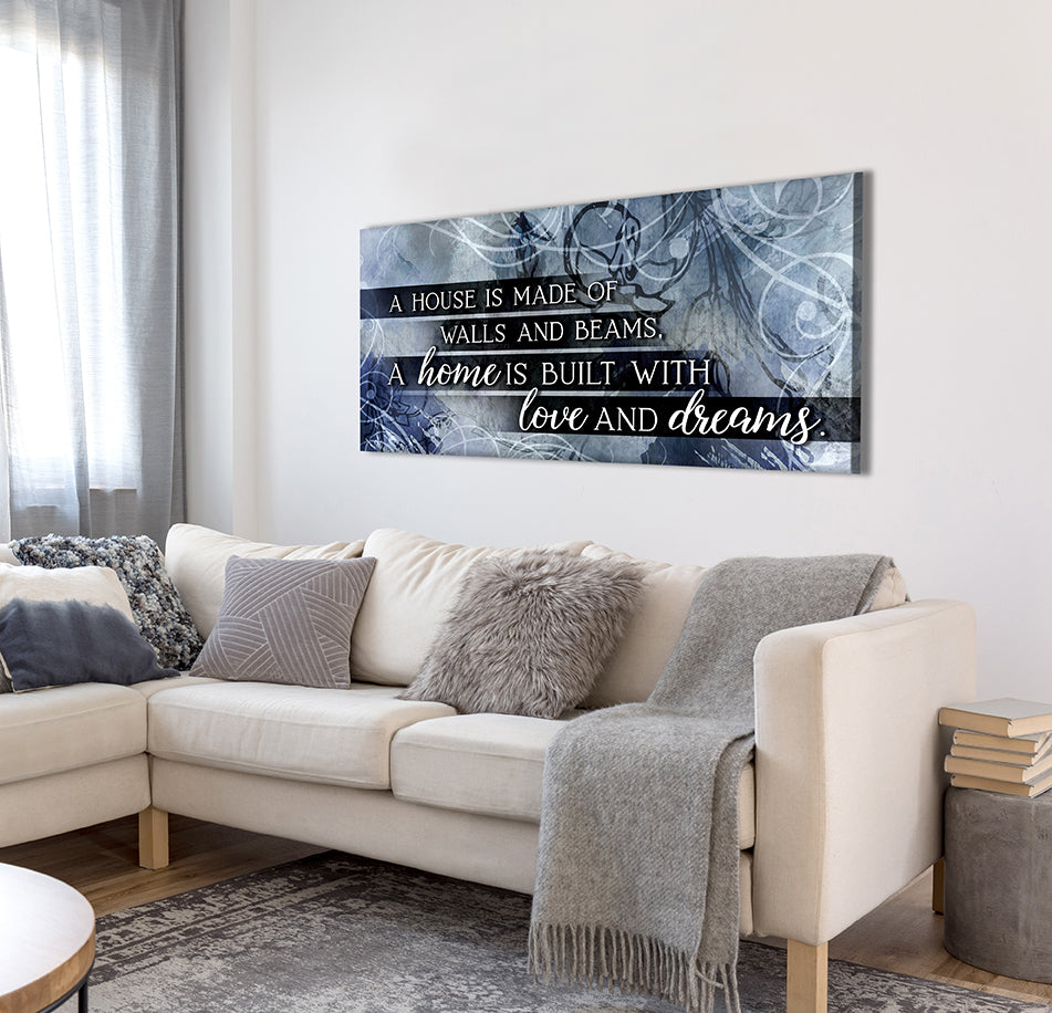 Exclusive Home Wall Art: A House Made of Walls and Beams V3 (Wood Frame, Ready to Hang), Buy 2 Save 20%