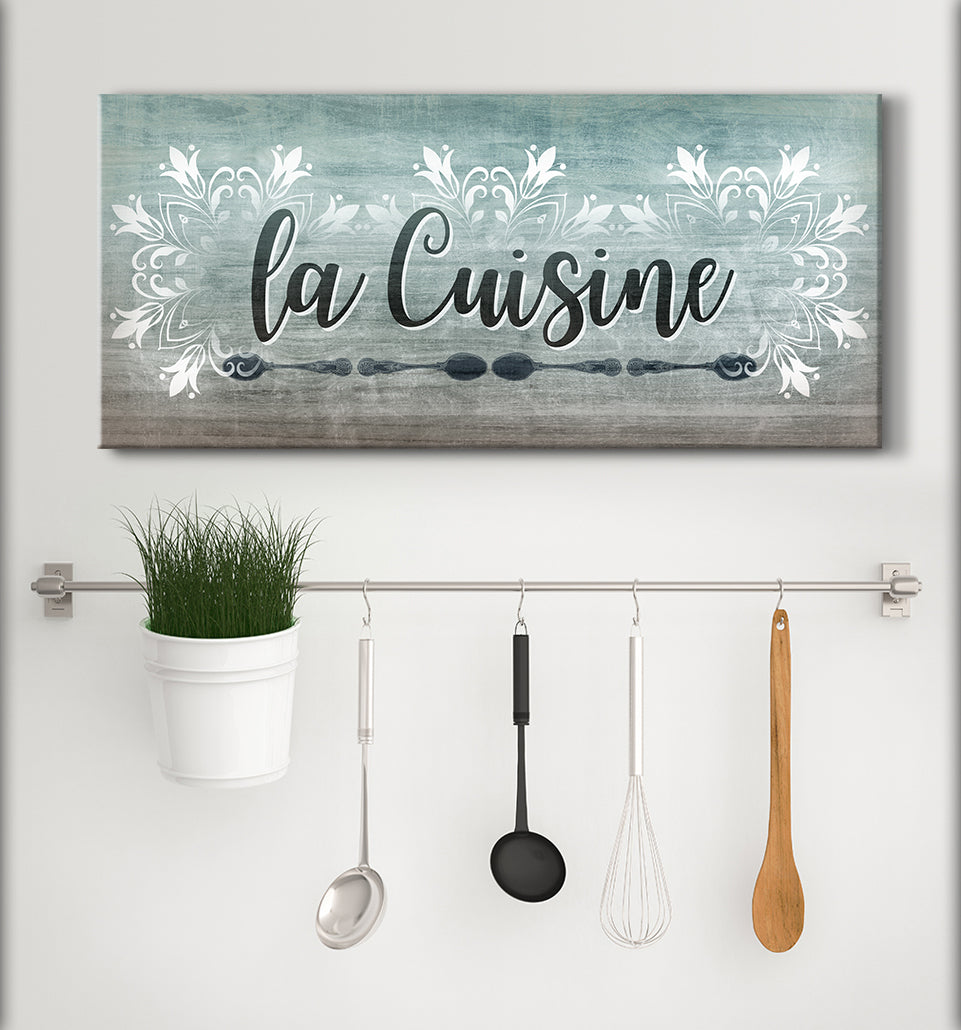 Ready-to-Hang Kitchen Wall Art with Wood Frame: Kitchen in Different Languages (Buy 2, Save 20%)