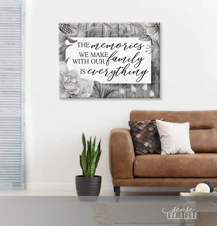 Exclusive Family Wall Art: Wood - Framed Ready - To - Hang with Heartwarming Memories! Buy 2 Save 20%