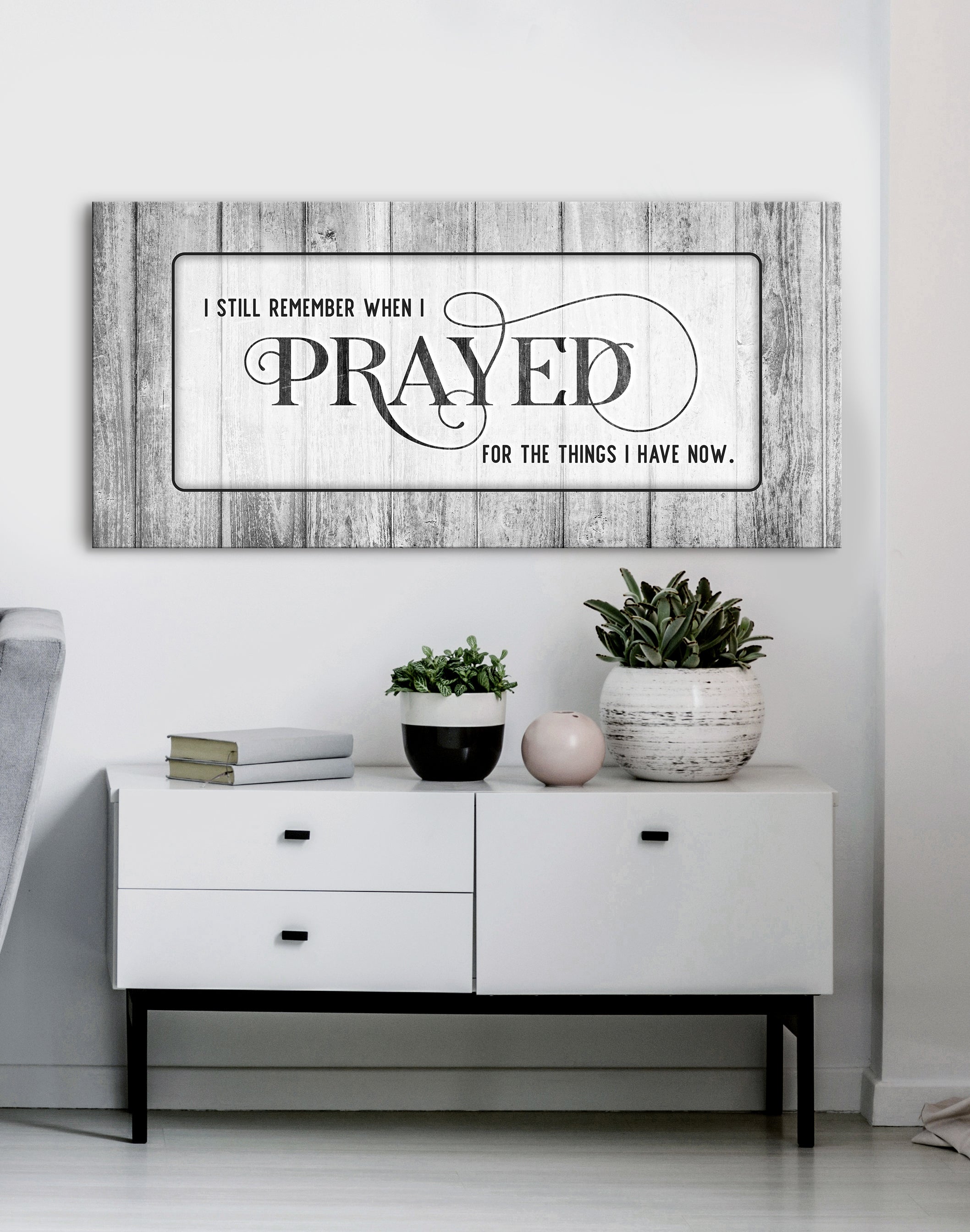 Christian Wall Art: 'I Still Remember When I Prayed' - Wood Frame, Ready to Hang! Buy 2, Save 20%