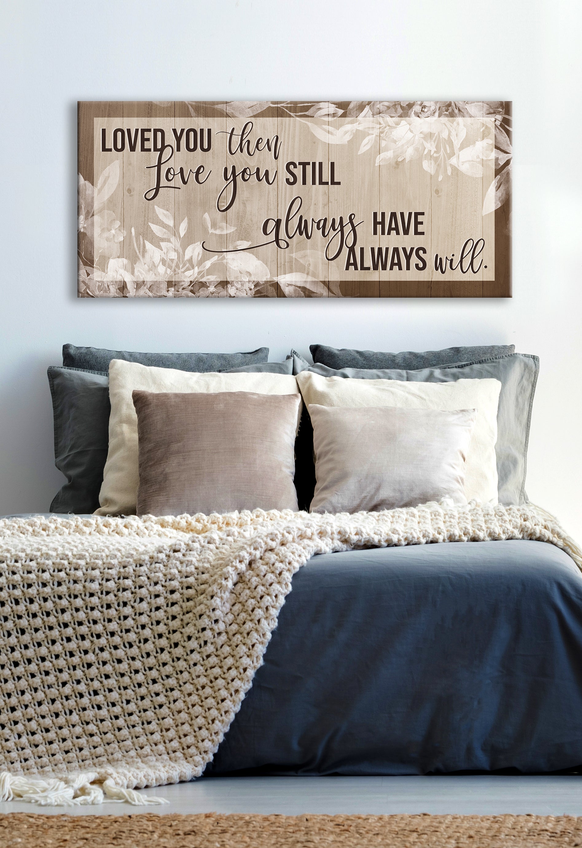 Hot Deal! Ready-to-Hang Couples Wall Art - Love You Now, Love You Still V2 with Wood Frame