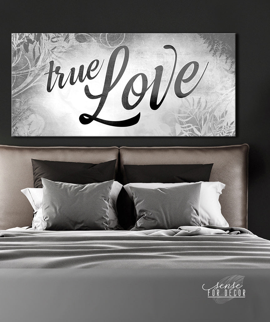 Hot! Couples Wall Art - True Love (Wood Frame, Ready To Hang)