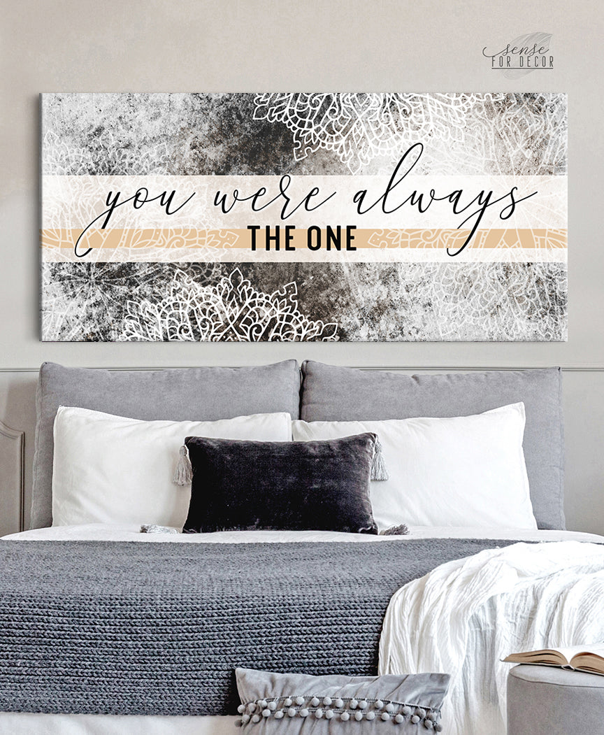 High - Quality Couples Wall Art: 'You Were Always The One' with Wood Frame, Ready to Hang