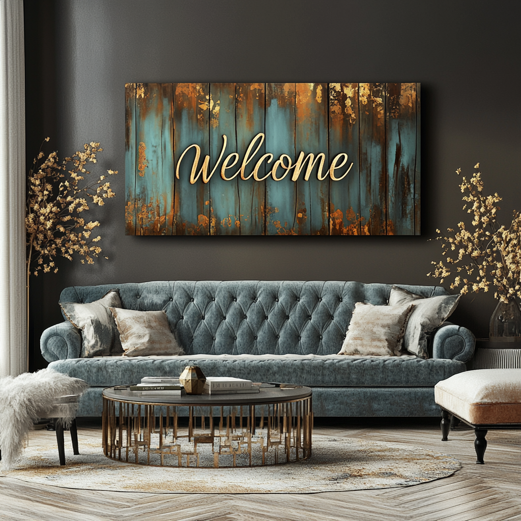 Hot! Rustic Welcome Wall Art for Your Home