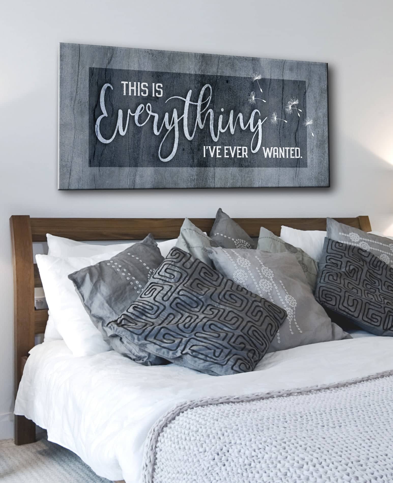 Exclusive Bedroom Wall Art - 'This Is Everything I've Ever Wanted' with Wood Frame, Ready to Hang! Buy 2, Save 20%