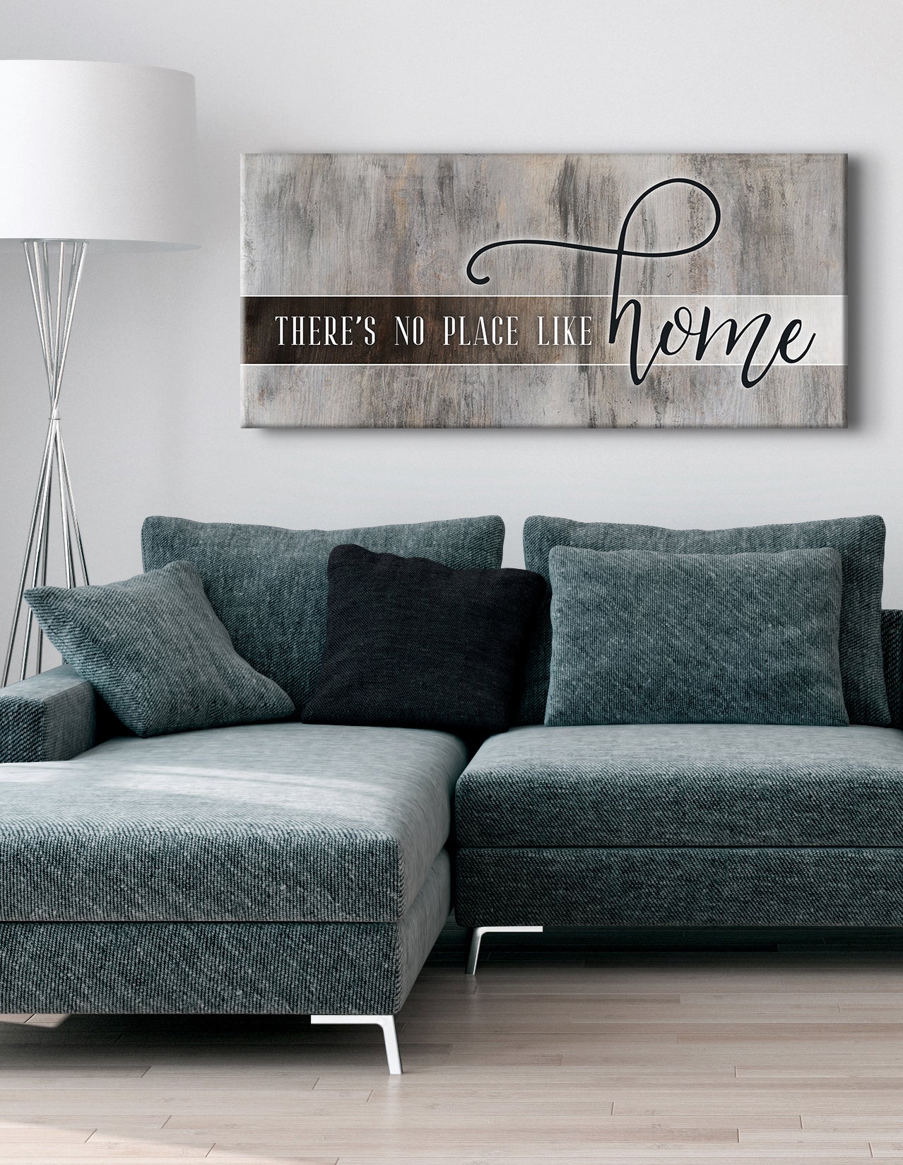 Hot Deal! High - quality Wood - framed 'There's No Place Like Home V3' Wall Art Ready to Hang