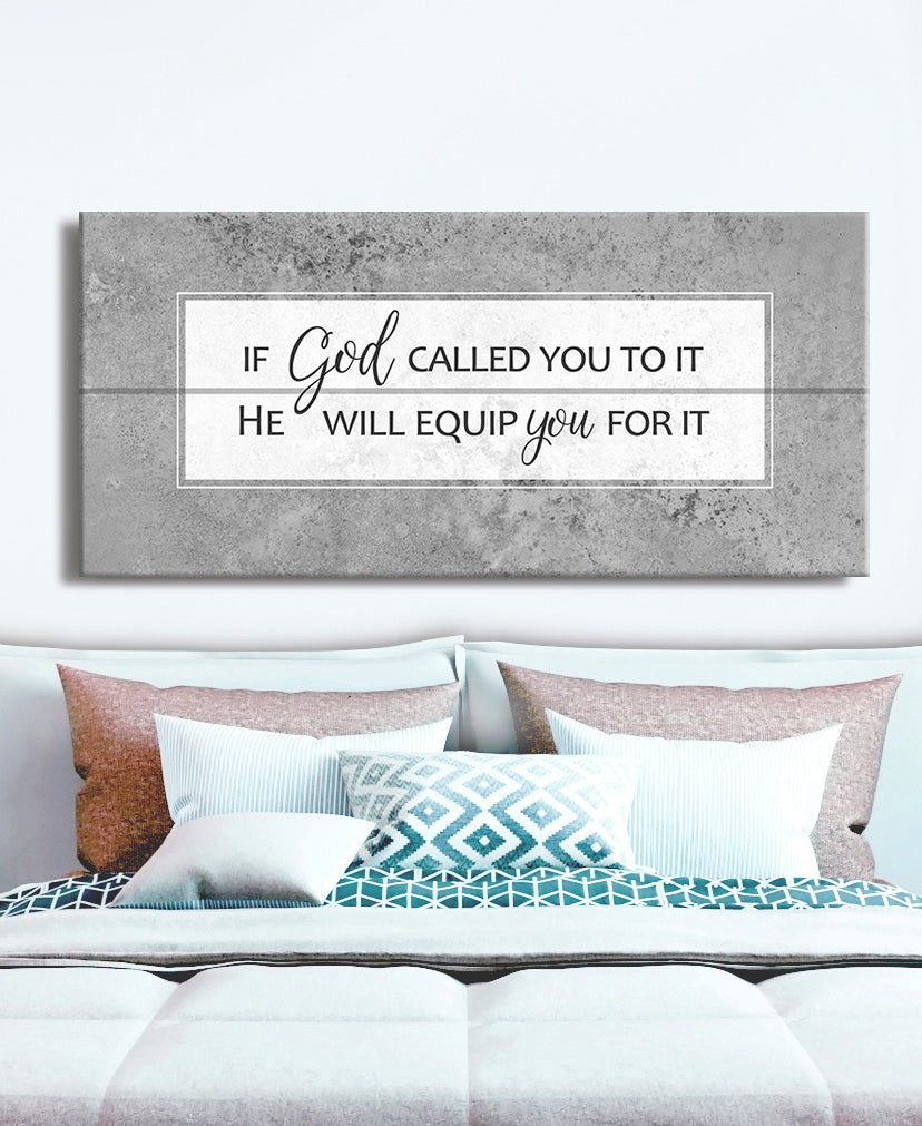 High - quality Wood - framed 'If God Called You' Christian Wall Art, Ready to Hang
