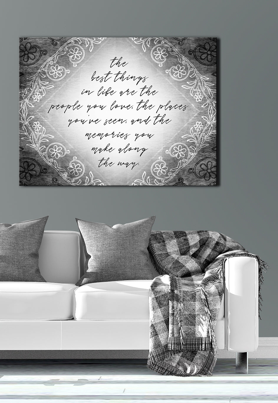 Best Things In Life V4 Wall Art with Wood Frame, Ready To Hang - Buy 2 Save 20%