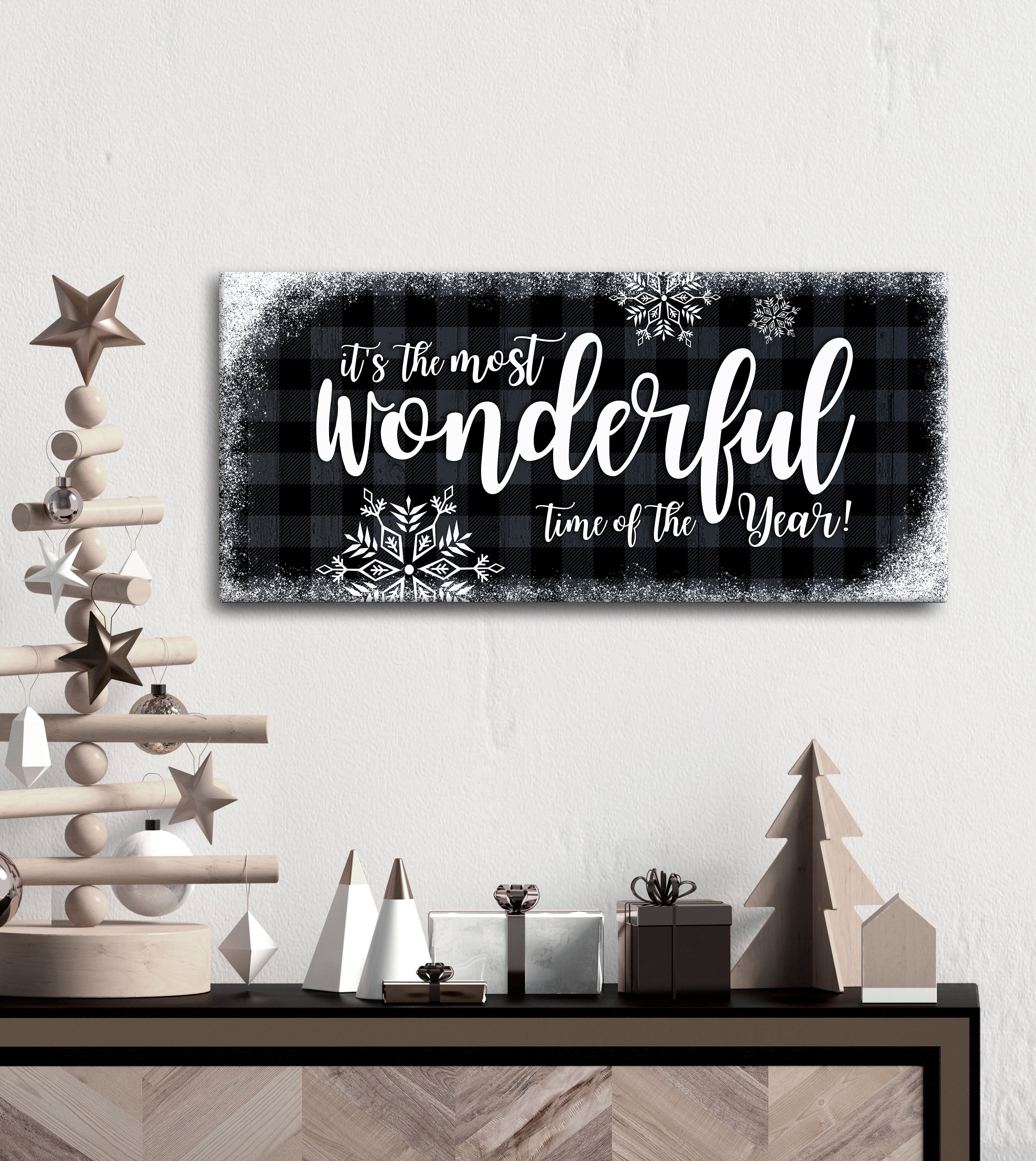 Holiday Wall Art: High - Quality Wood - Framed Ready - to - Hang for Festive Times