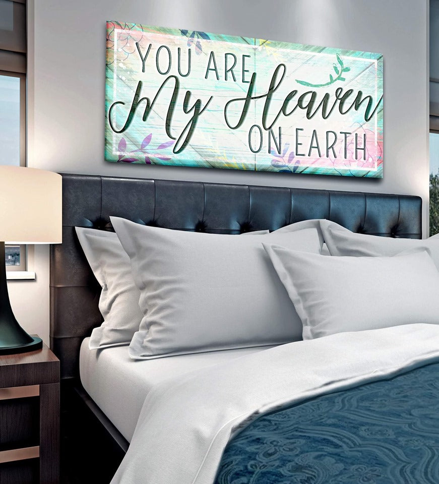 High - Quality Couples Wall Art: Heaven On Earth V2 with Wood Frame, Ready to Hang