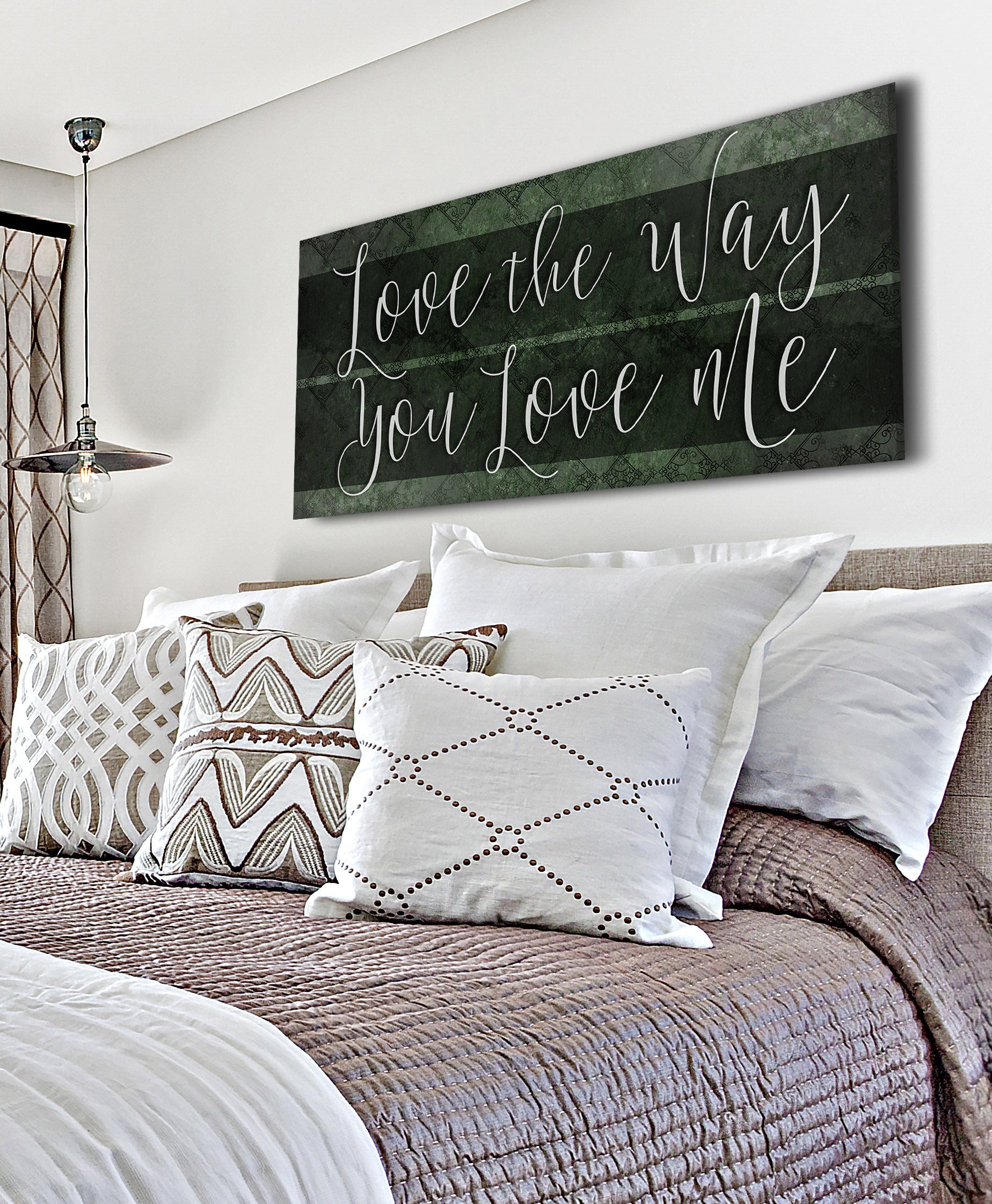 Hot! Couples Wall Art - 'Love The Way You Love Me' (Wood Frame, Ready To Hang)