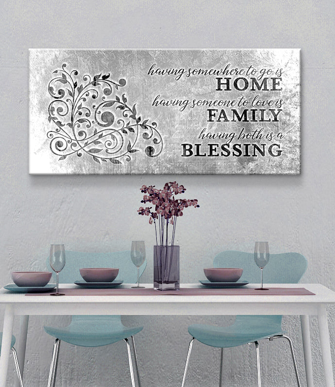 High - Quality Wood - Framed Wall Art: 'Having Somewhere To Go Is Home' V4 (Ready To Hang)