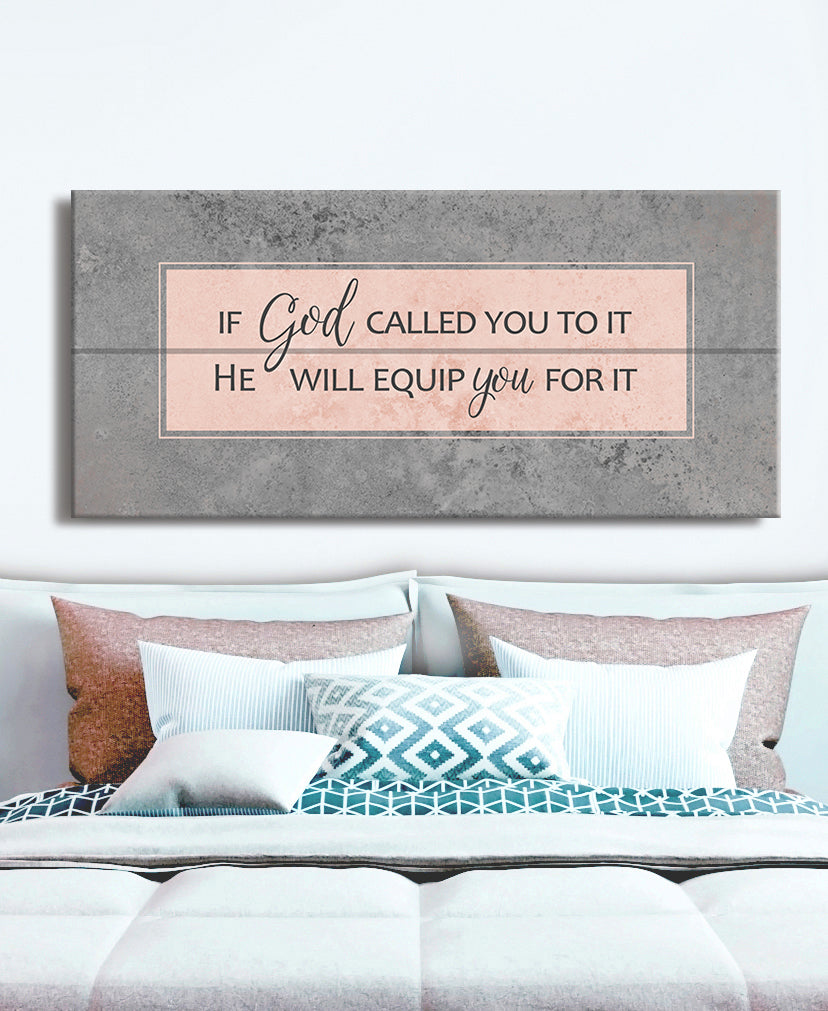 High - quality Wood - framed 'If God Called You' Christian Wall Art, Ready to Hang