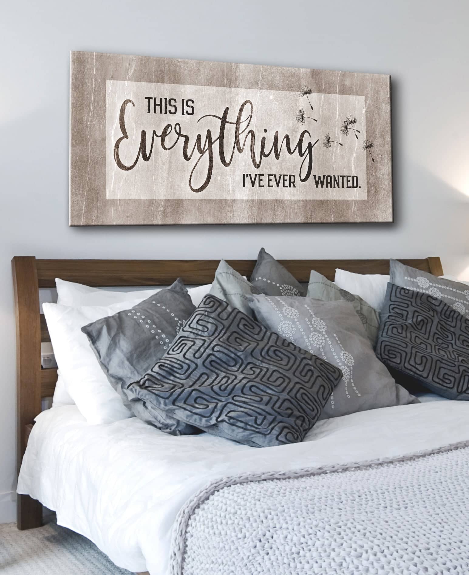 Exclusive Bedroom Wall Art - 'This Is Everything I've Ever Wanted' with Wood Frame, Ready to Hang! Buy 2, Save 20%