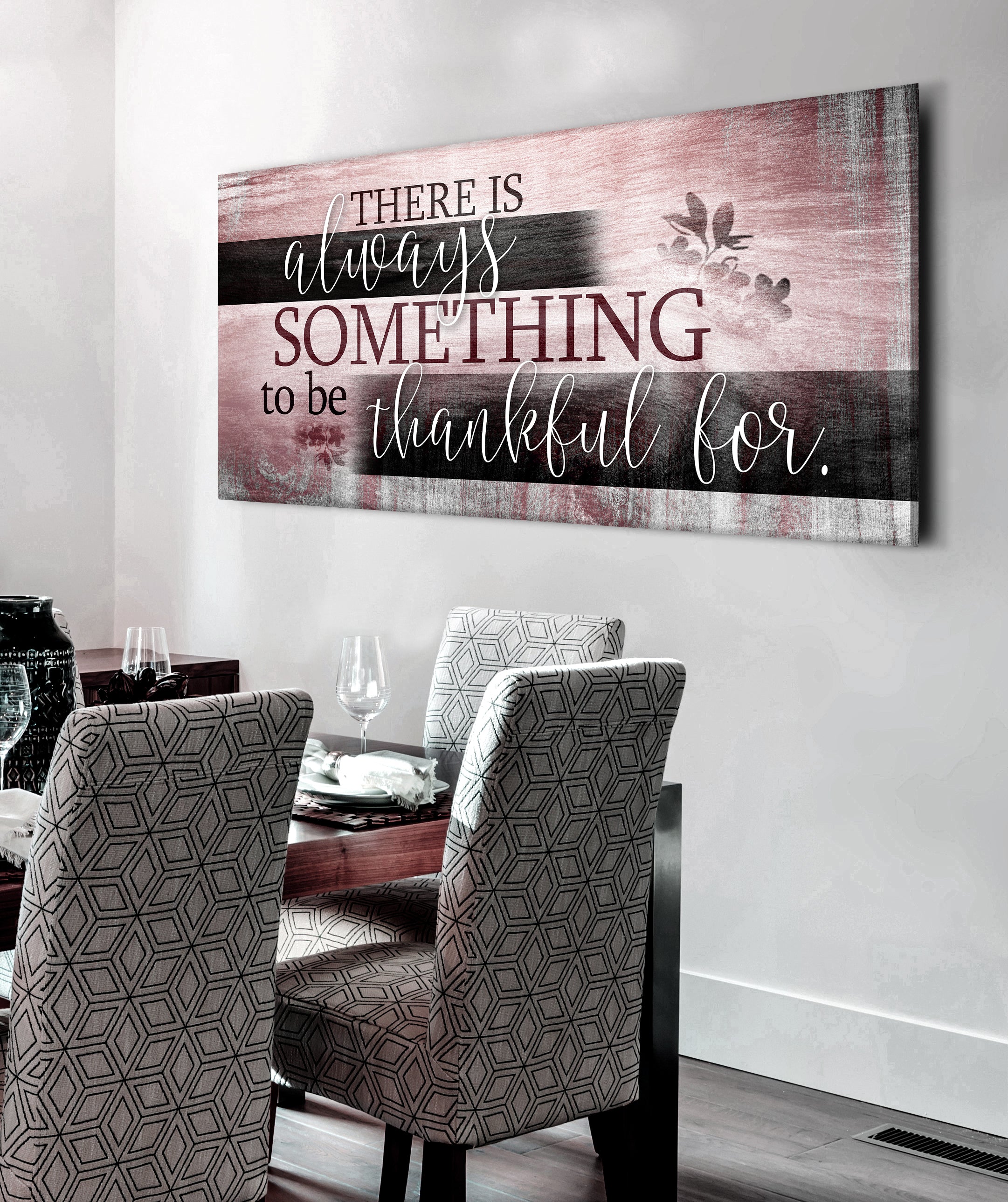 Ready-to-Hang Wood Frame Home Wall Art: Always Something to Be Thankful For
