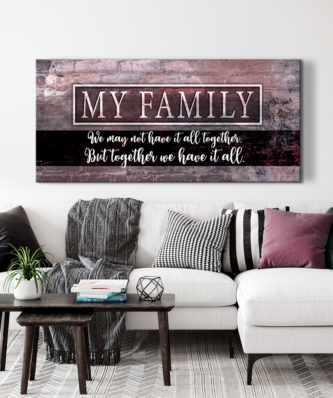Family Wall Art - Family Have It All V4 with Wood Frame, Ready to Hang! Buy 2 Save 20%