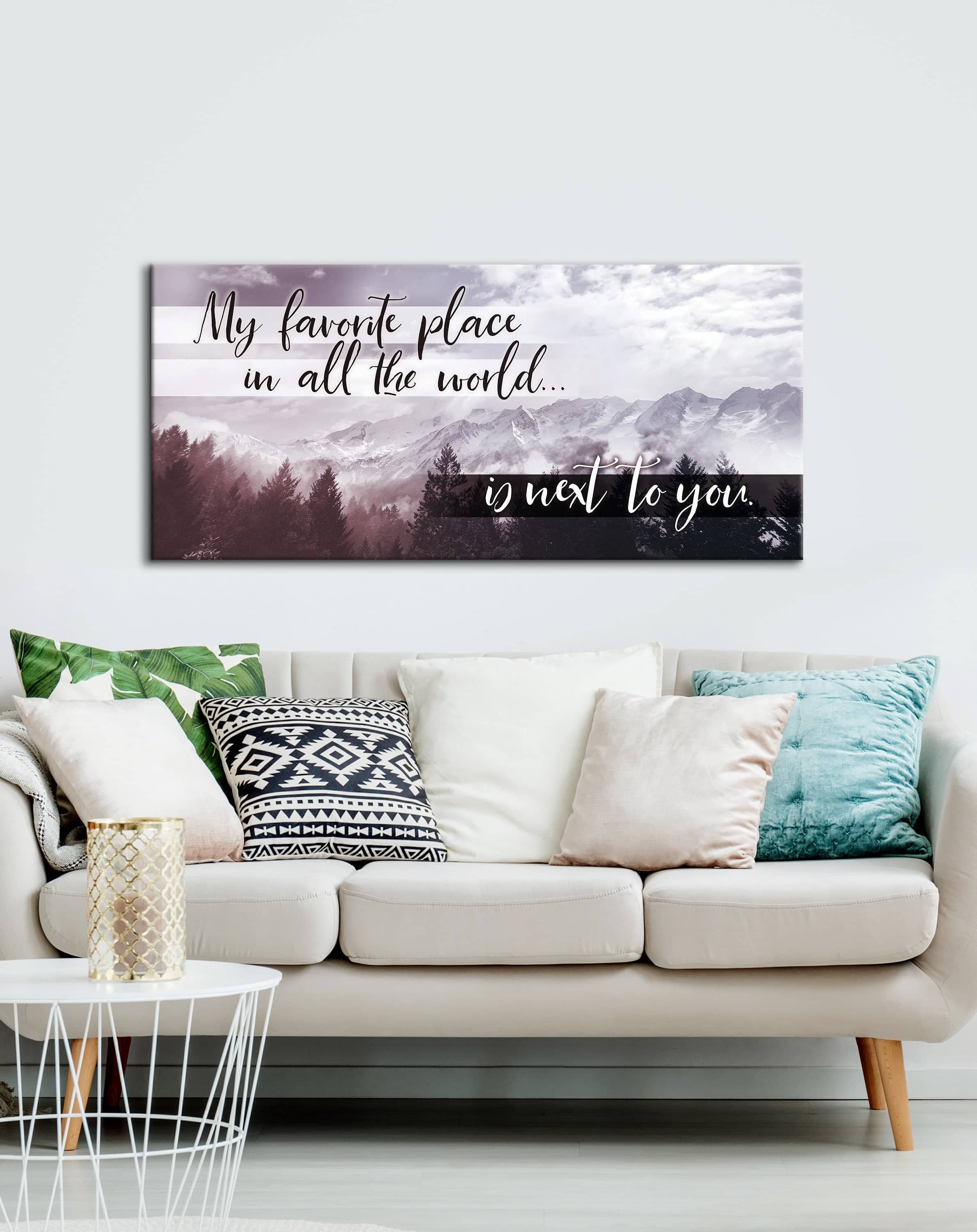 Exclusive! Bedroom Wall Art - Next To You (Wood Frame, Ready To Hang)
