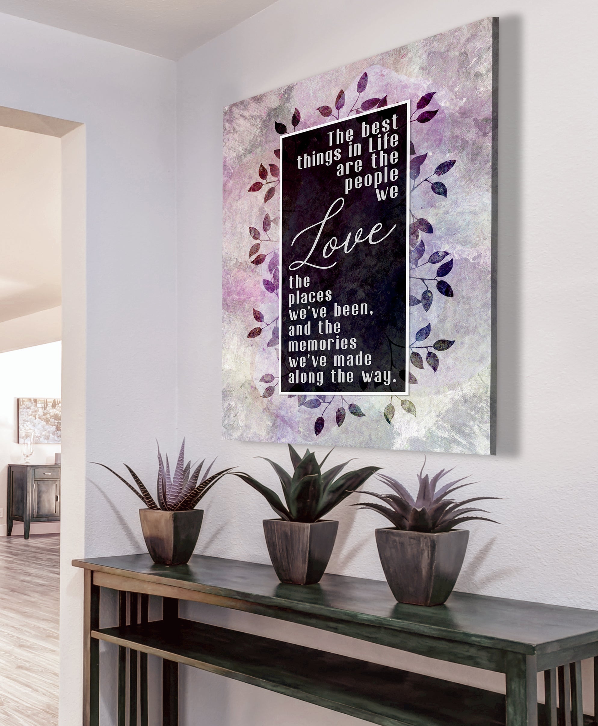 Hot! Best Things In Life V7 Wall Art with Wood Frame, Ready to Hang