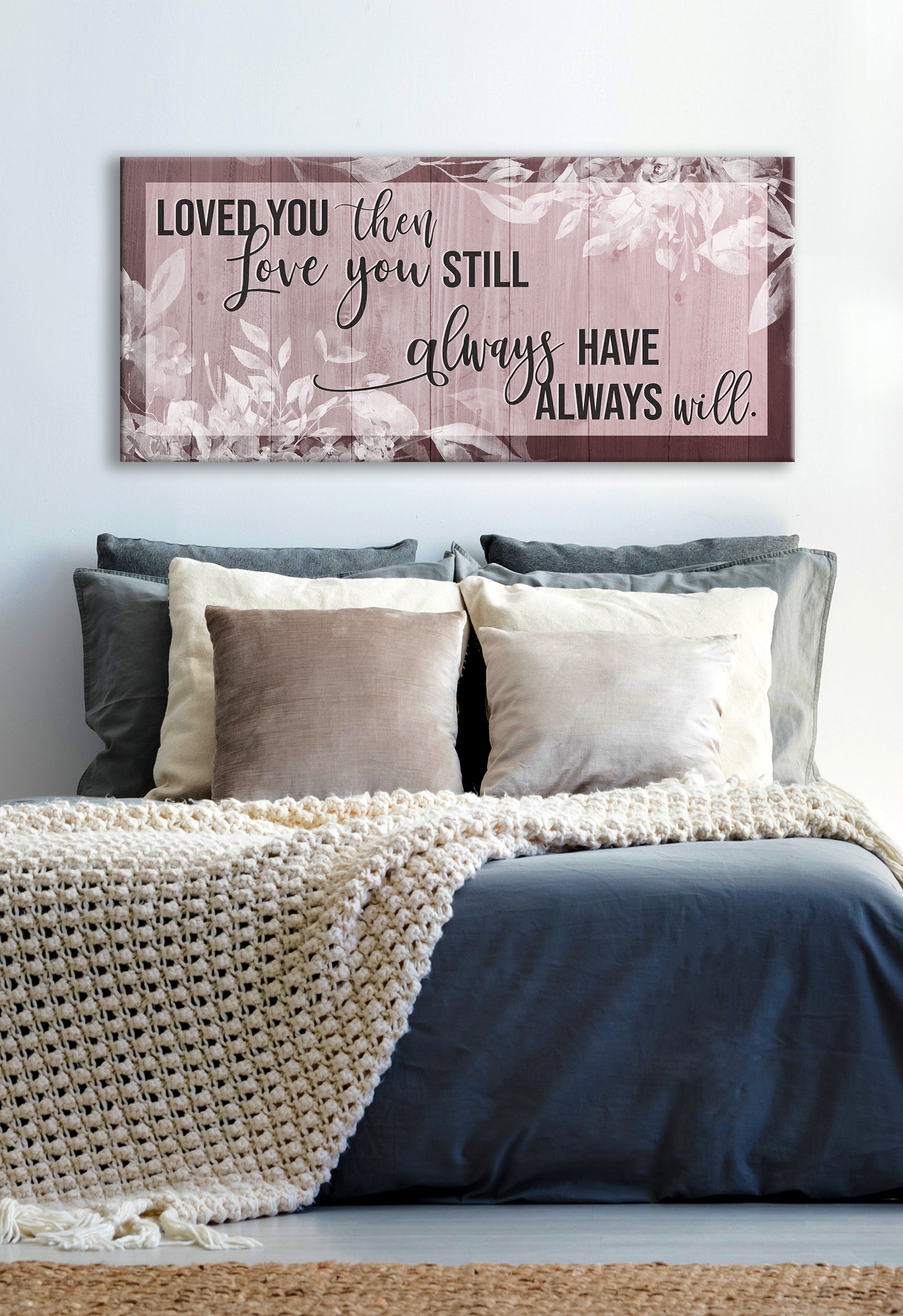 Hot Deal! Ready-to-Hang Couples Wall Art - Love You Now, Love You Still V2 with Wood Frame