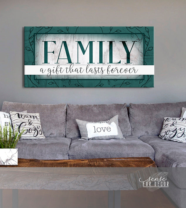 High - Quality Wood - Framed Family Wall Art: Family Gift That Lasts Forever