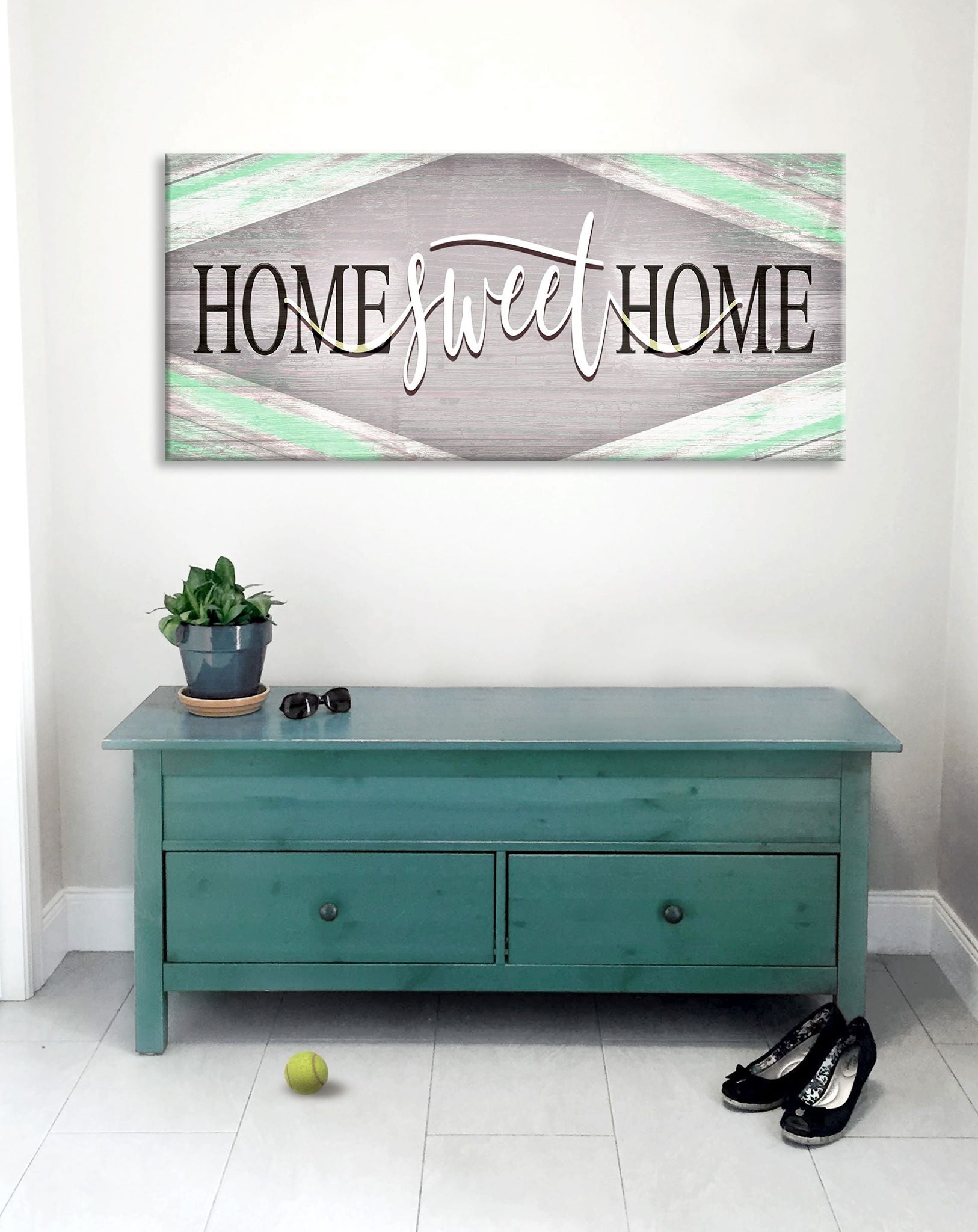 Exclusive Home Sweet Home V13 Wall Art with Wood Frame - Ready to Hang! Buy 2, Save 20%