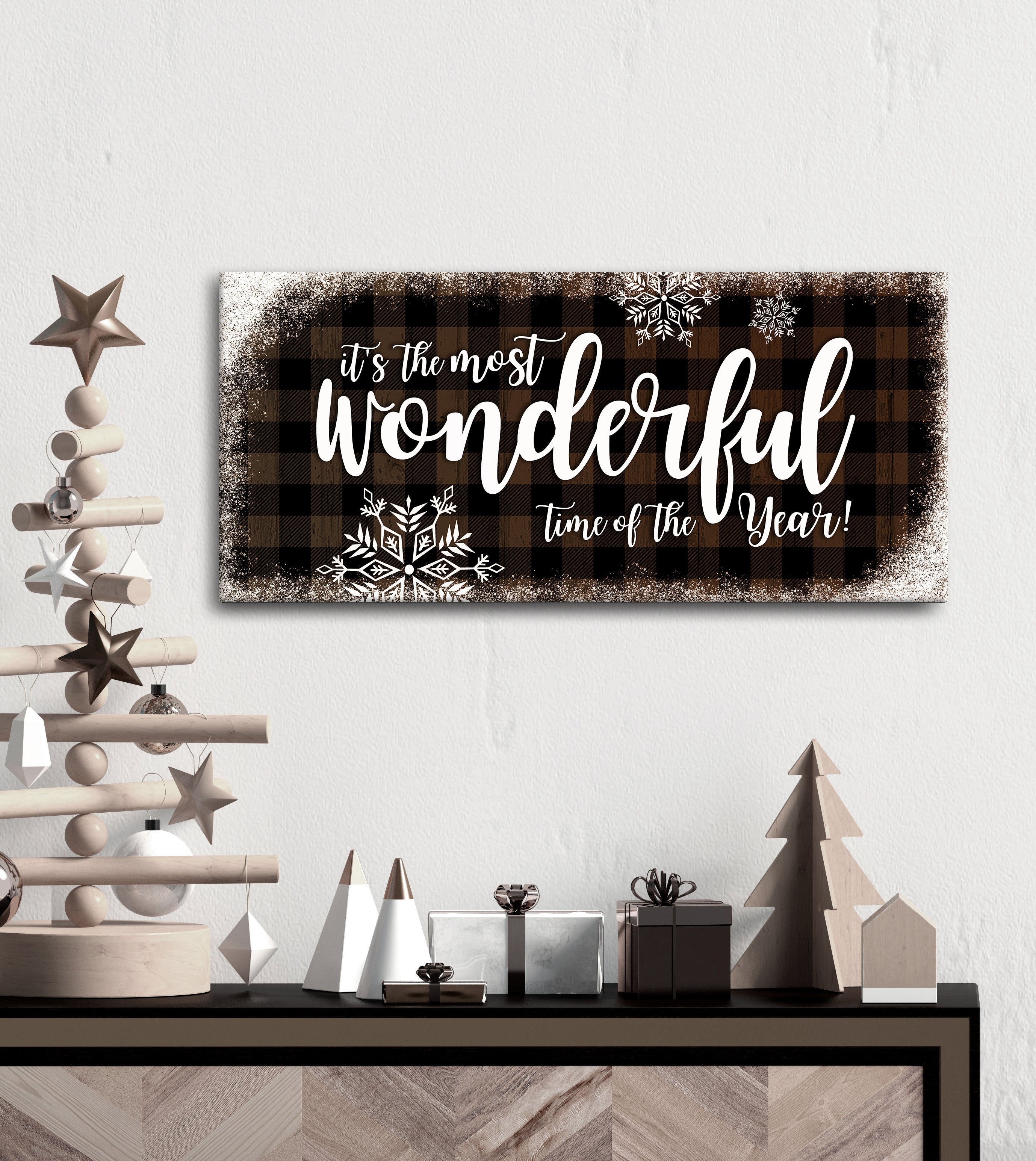 Holiday Wall Art: High - Quality Wood - Framed Ready - to - Hang for Festive Times