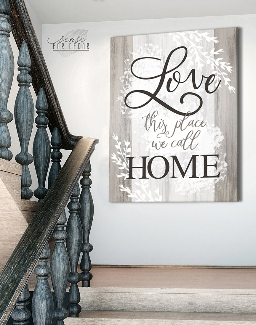 Ready-to-Hang Wood Frame Home Wall Art: Love Our Special Home v2