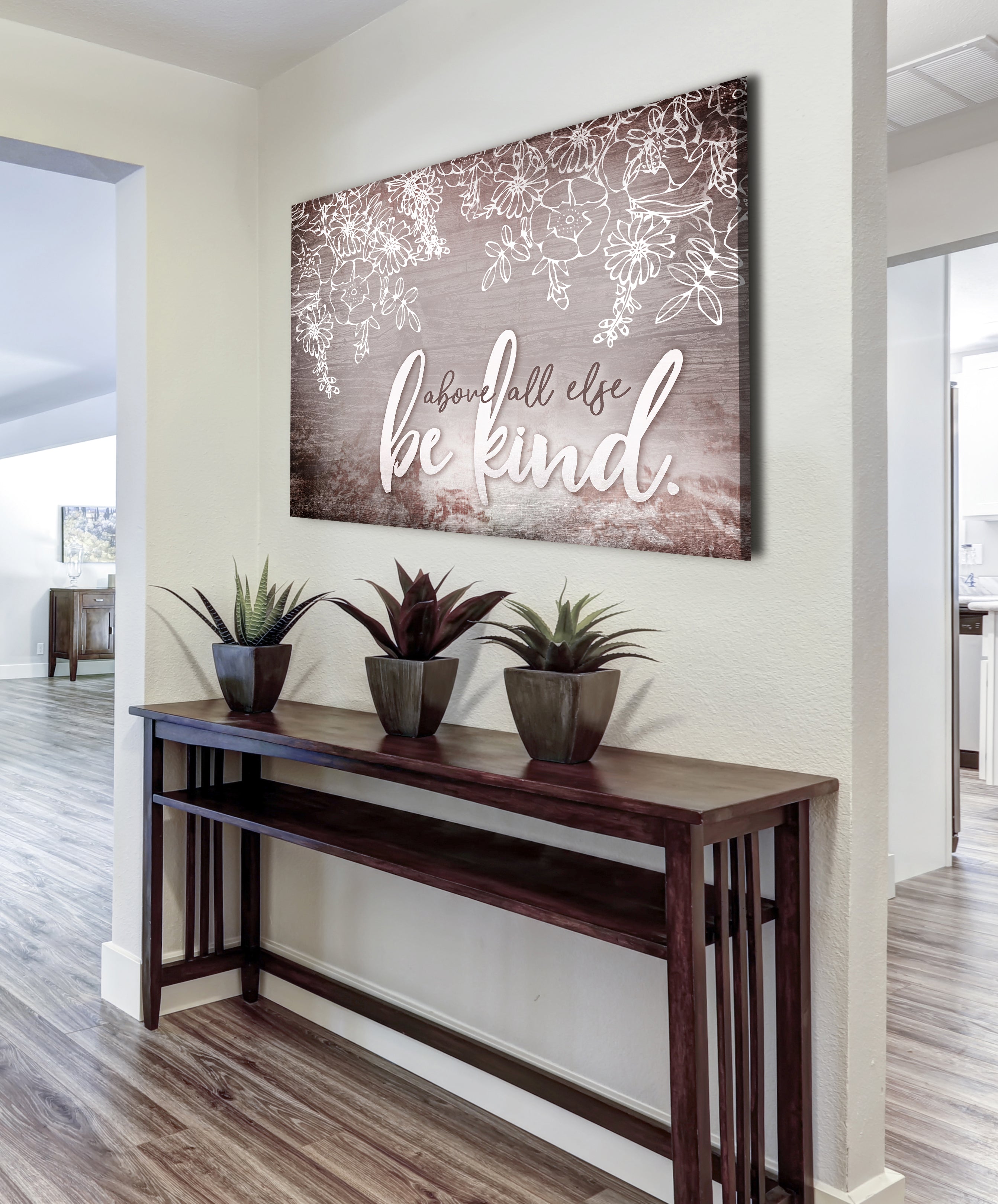 Buy 2, Save 20%! Above All Else Be Kind Home Wall Art (Wood Frame, Ready To Hang)