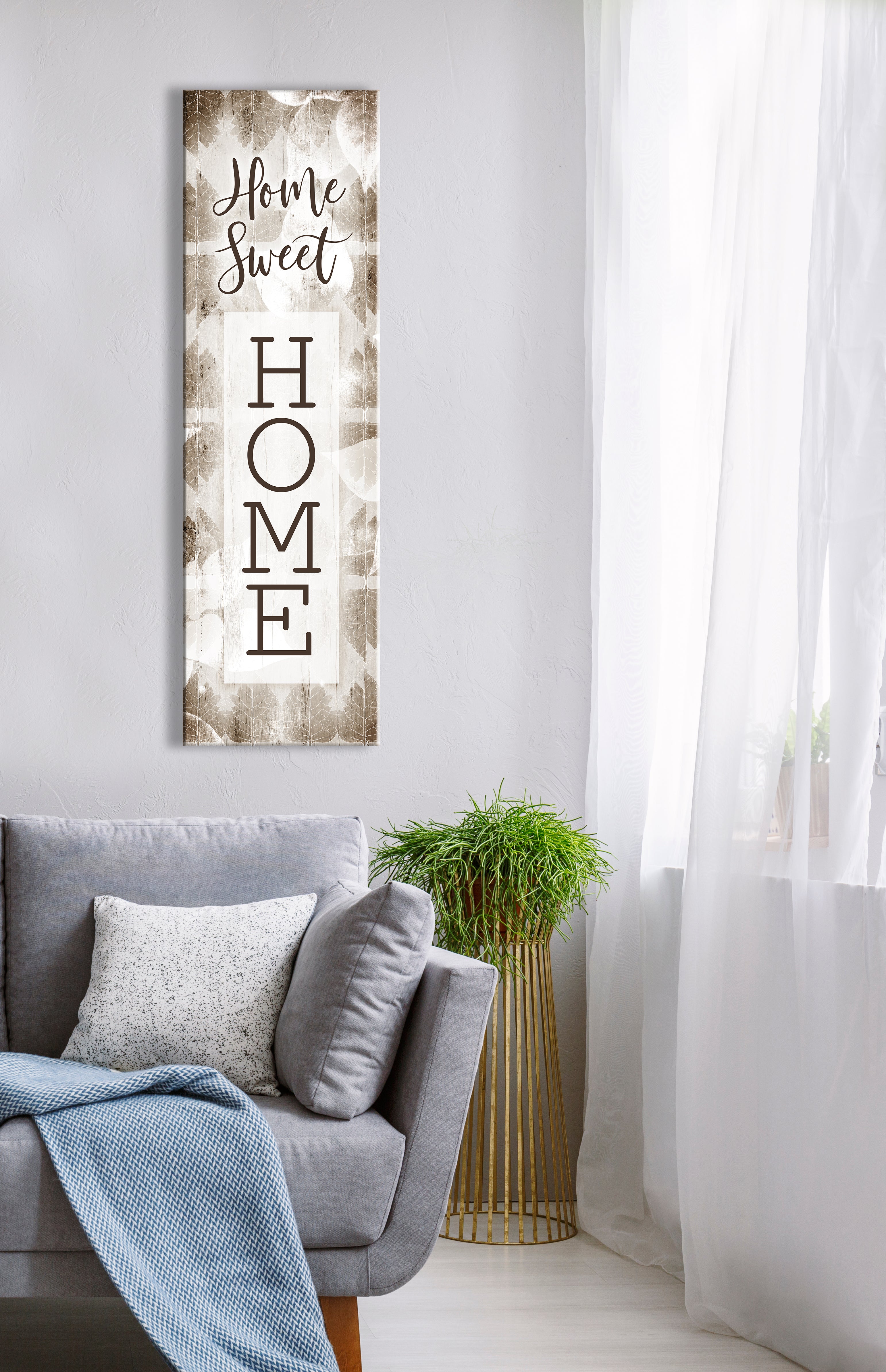 Hot Deal! Home Sweet Home V9 Wall Art with Wood Frame, Ready to Hang