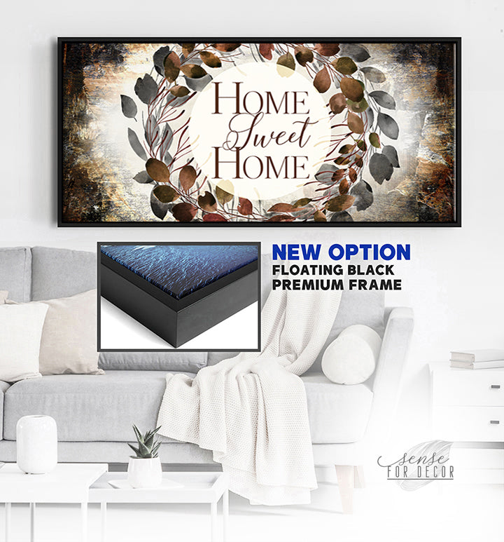 Hot Deal! Ready - to - Hang Wood - Framed 'Home Sweet Home V24' Wall Art for Your Home