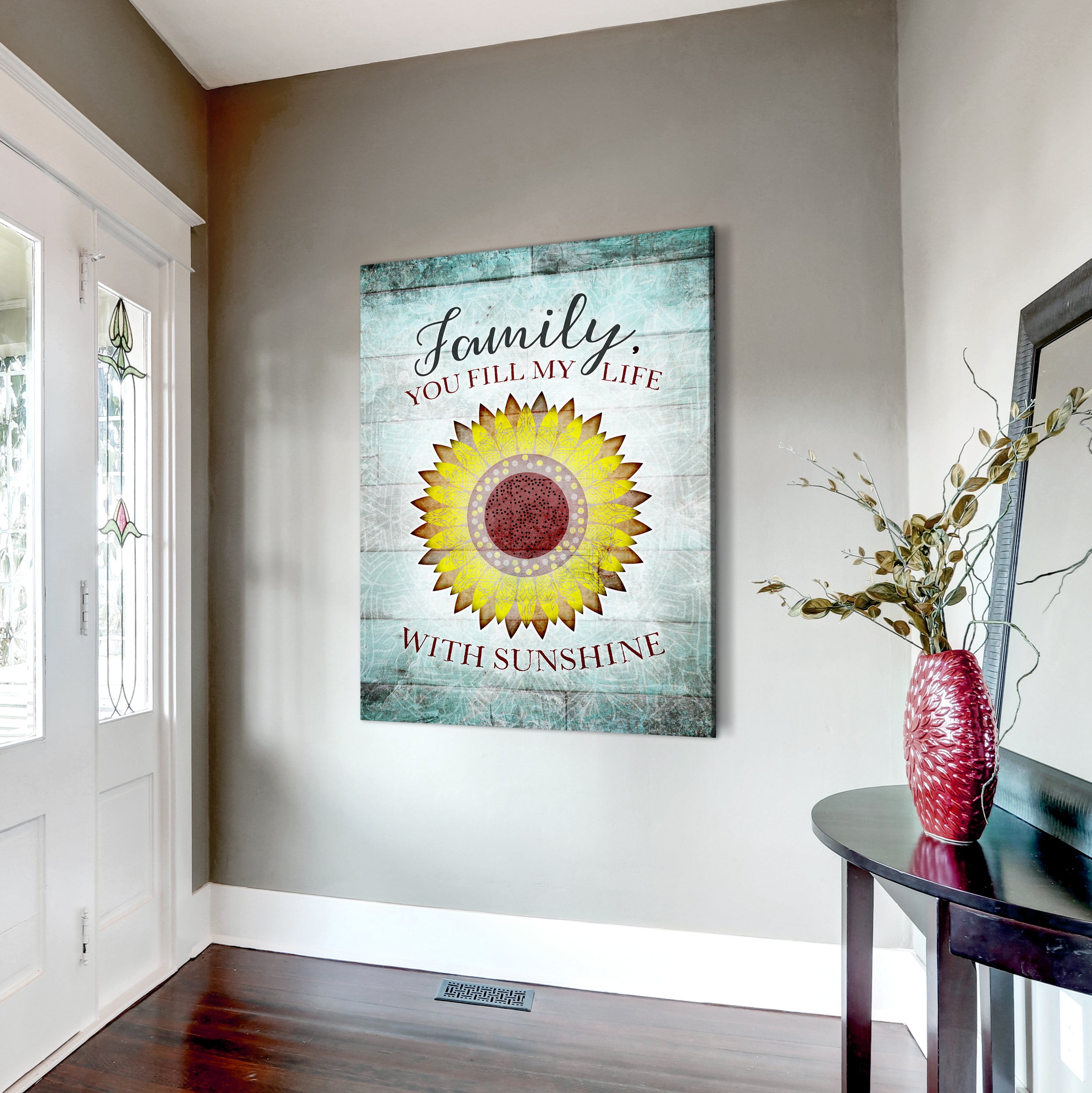 Boho Family Wall Art: You Fill My Life (Wood Frame, Ready To Hang) - Buy 2 Save 20%