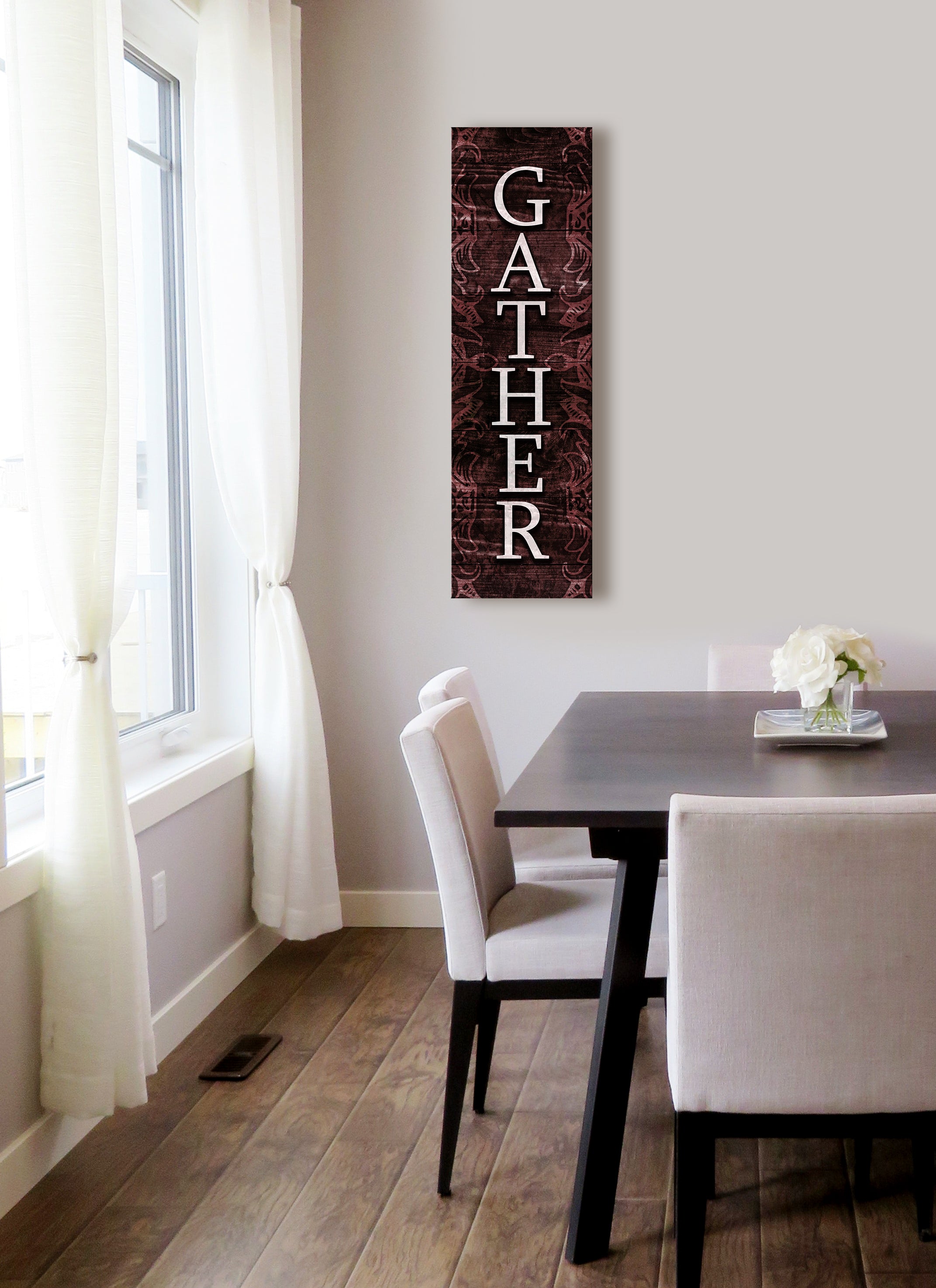 High - Quality Ready - to - Hang Wood - Framed Home Wall Art: Gather V5