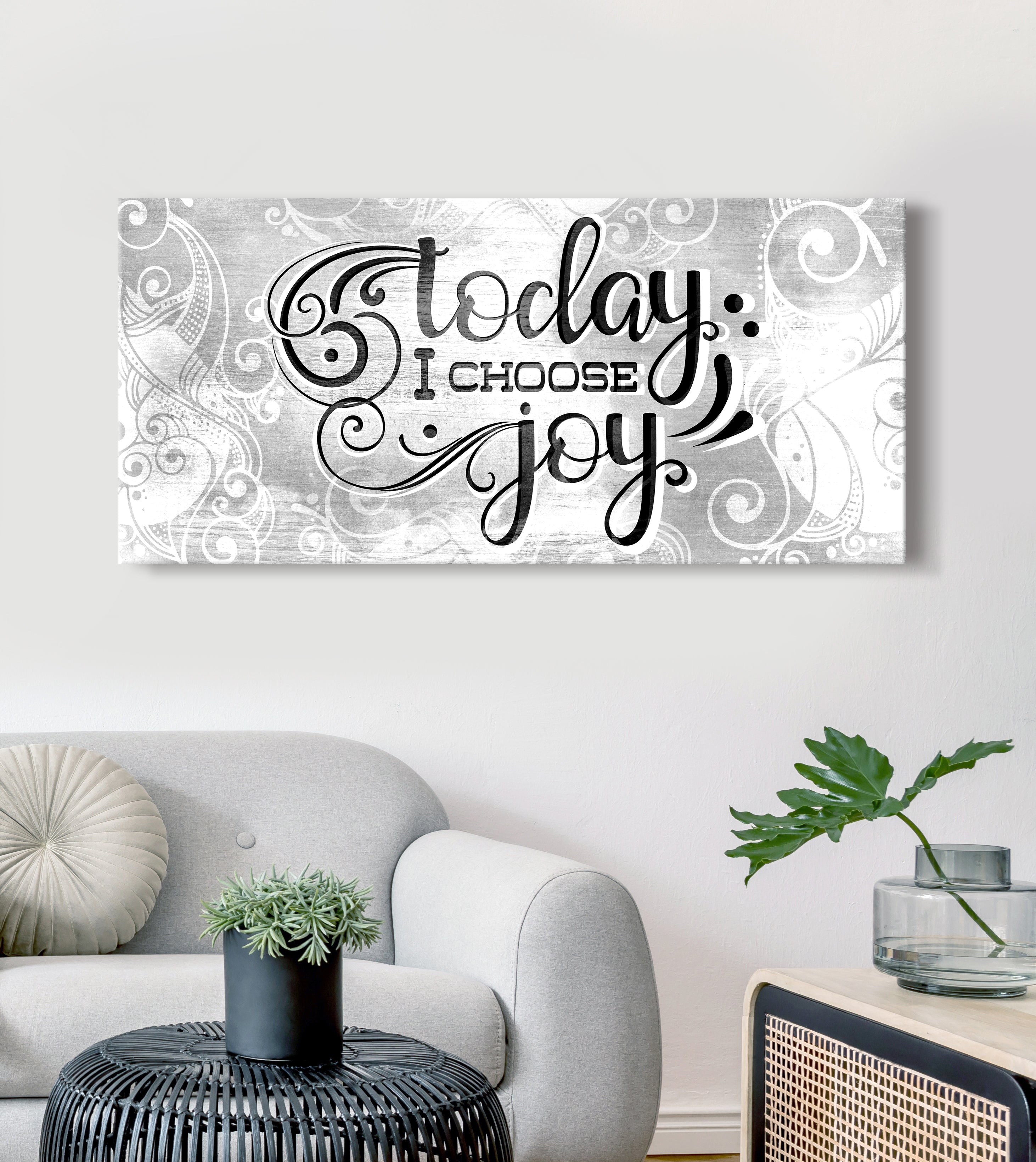 Exclusive Home Wall Art: 'Today I Choose Joy' - Wood Frame, Ready to Hang! Buy 2, Save 20%
