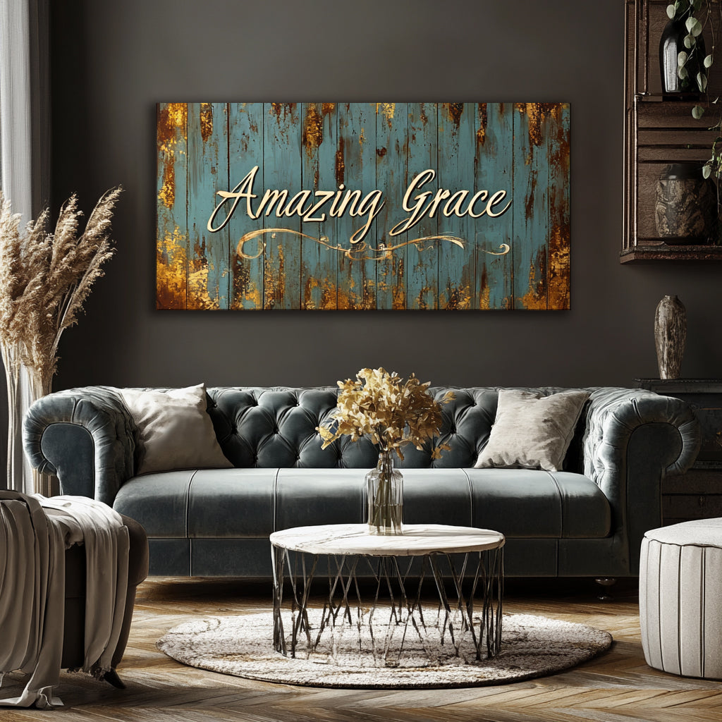 Amazing Rustic Grace Word Art V2 - Buy 2 Get 20% Off Entire Order