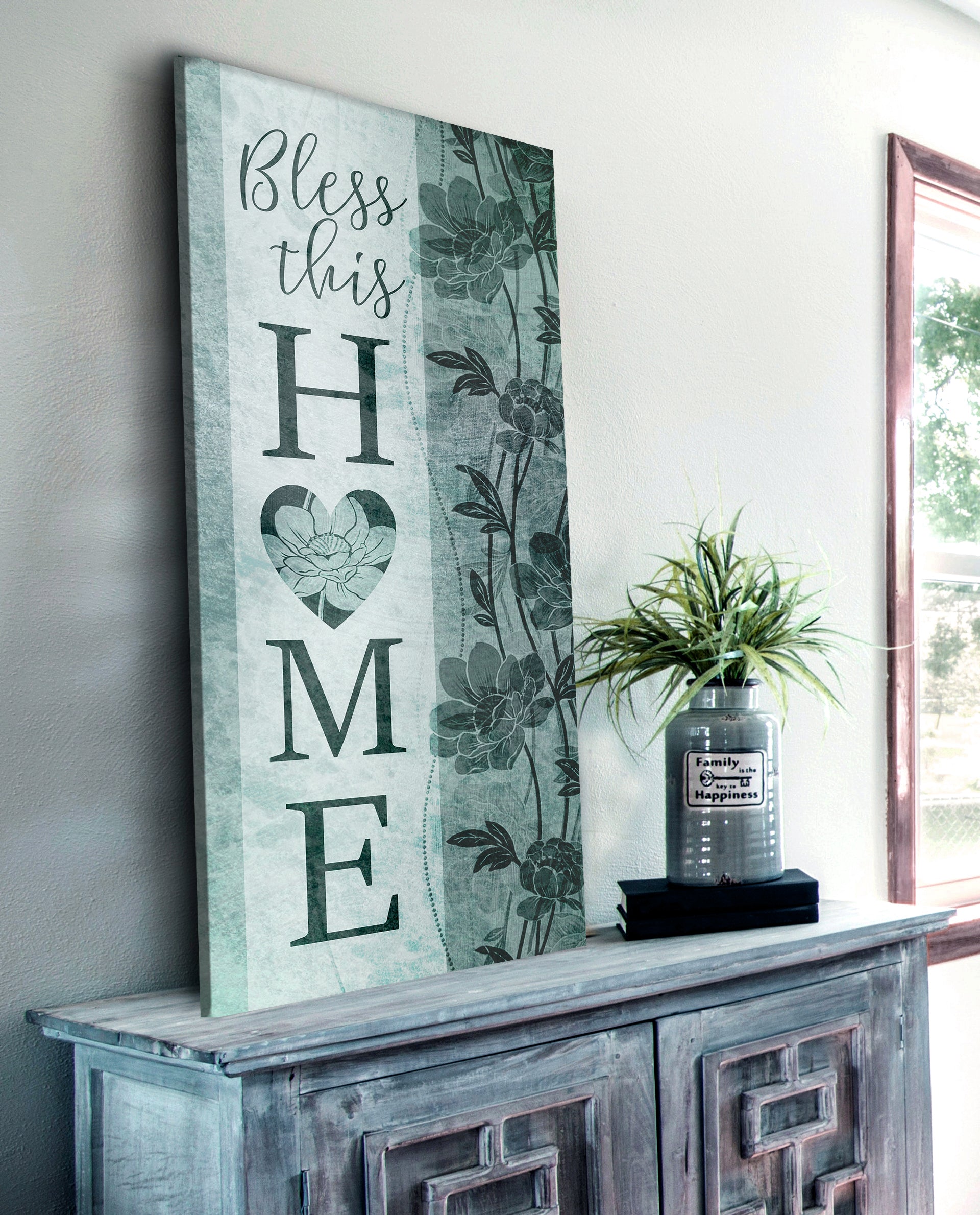 Christian Wall Decor: 'Bless This Home' Wood-Frame Wall Art, Ready to Hang! Buy 2, Save 20%
