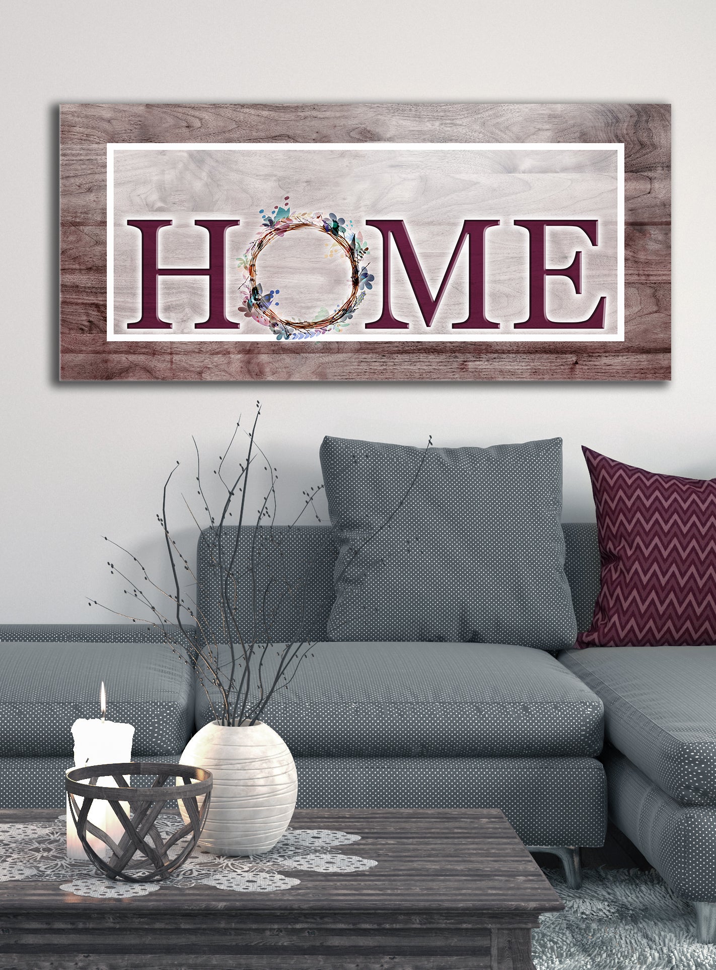 High - quality Spring Wall Art with Wood Frame, Ready to Hang for Your Home