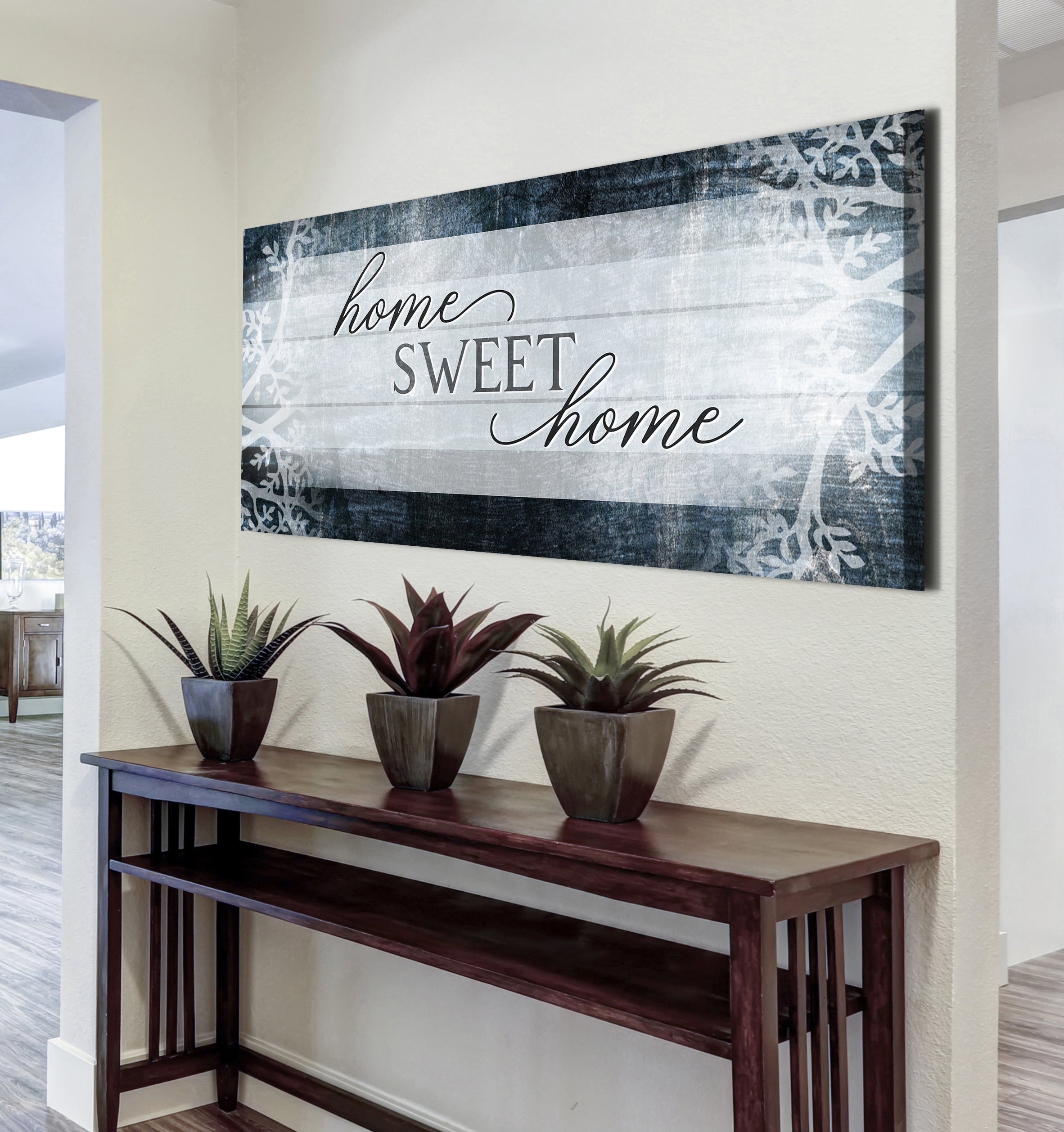 Hot Deal! Ready-to-Hang 'Home Sweet Home' Wall Art with Wood Frame