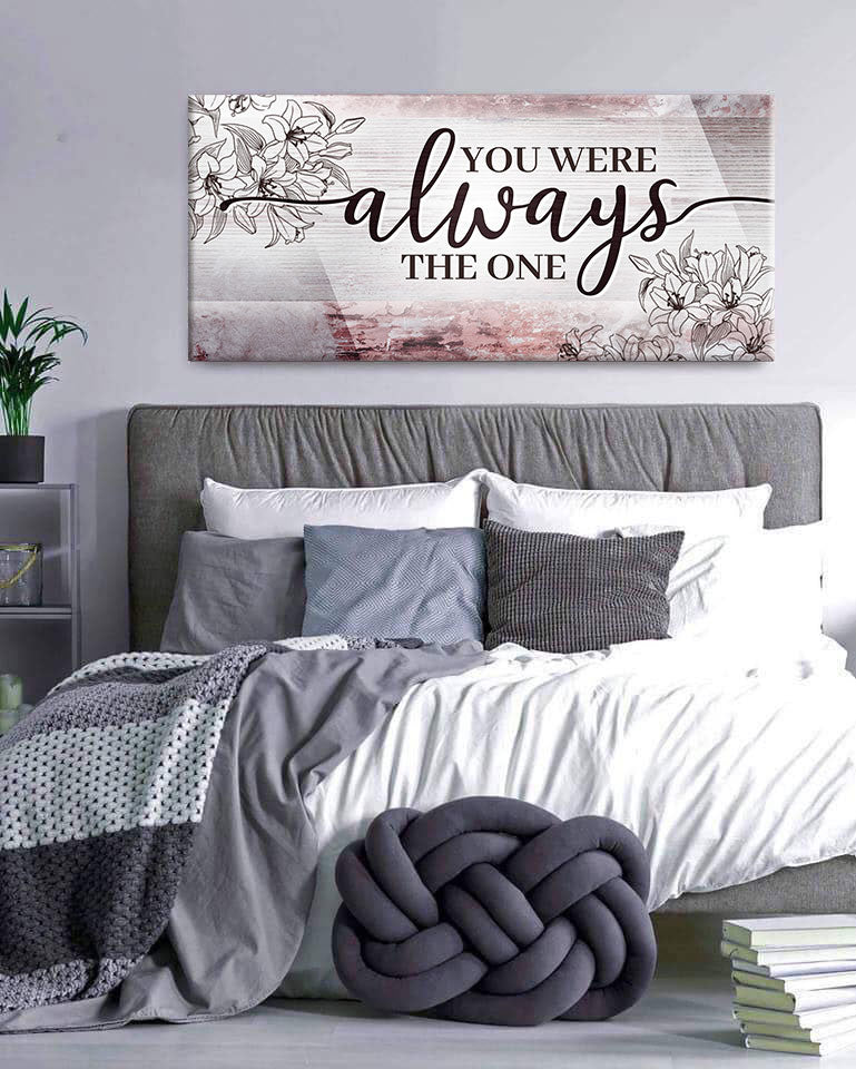 Hot! Couples Wall Art - 'You Were Always The One V2' (Wood Frame, Ready To Hang)