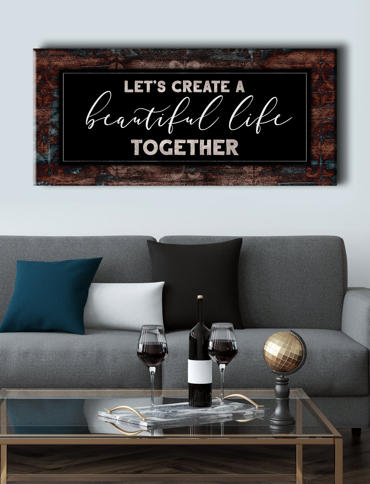 Hot Deal! Ready-to-Hang Wood Frame Home Wall Art for a Beautiful Life
