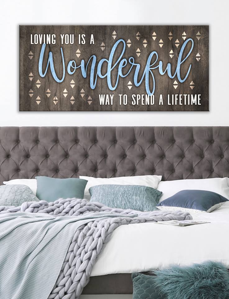 Exclusive! Loving You A Lifetime V2 Home Wall Art - Wood Frame, Ready To Hang