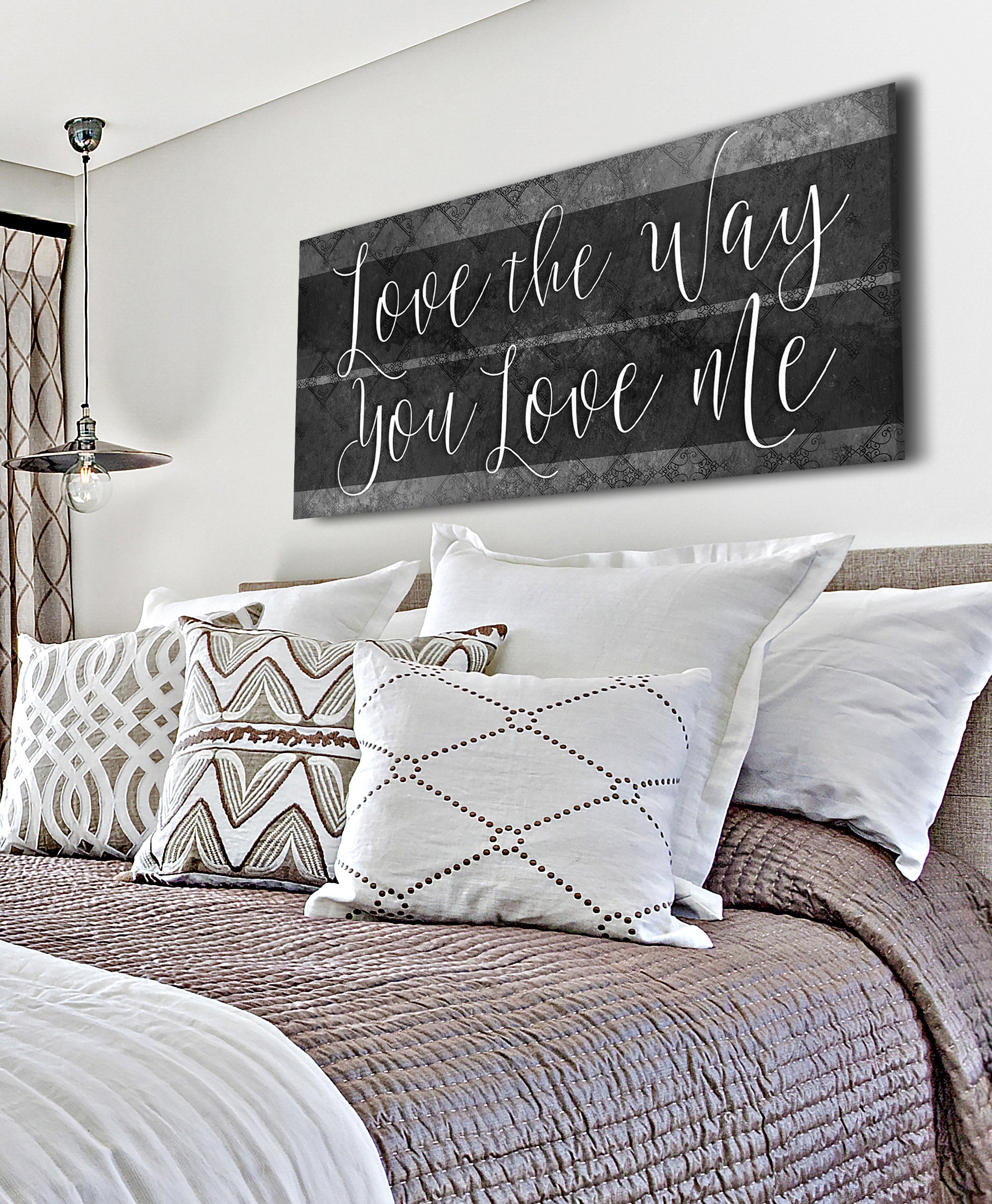 Hot! Couples Wall Art - 'Love The Way You Love Me' (Wood Frame, Ready To Hang)