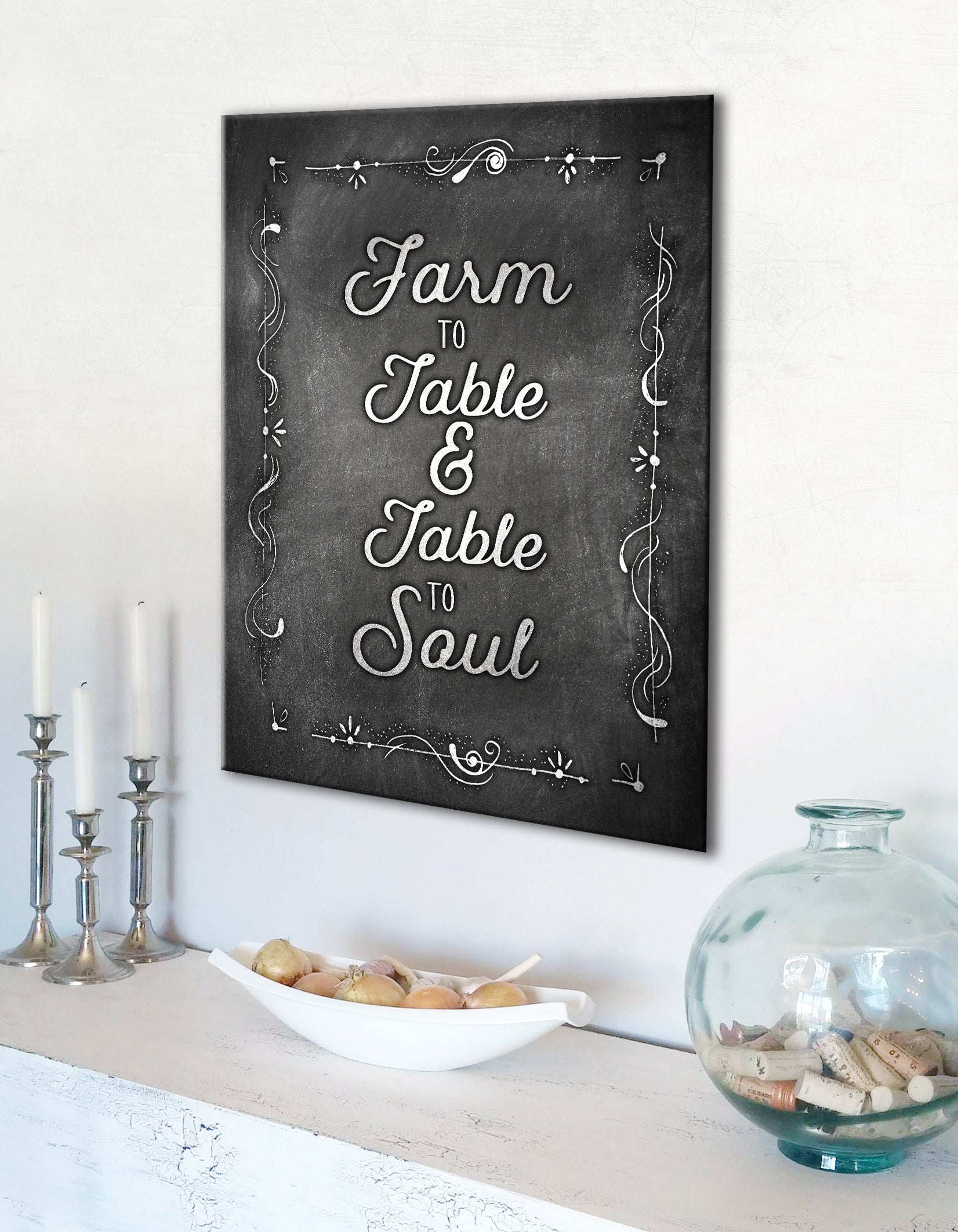 Farm Wall Art: Farm to Table, Ready to Hang with Wood Frame - 20% Off on 2 Items