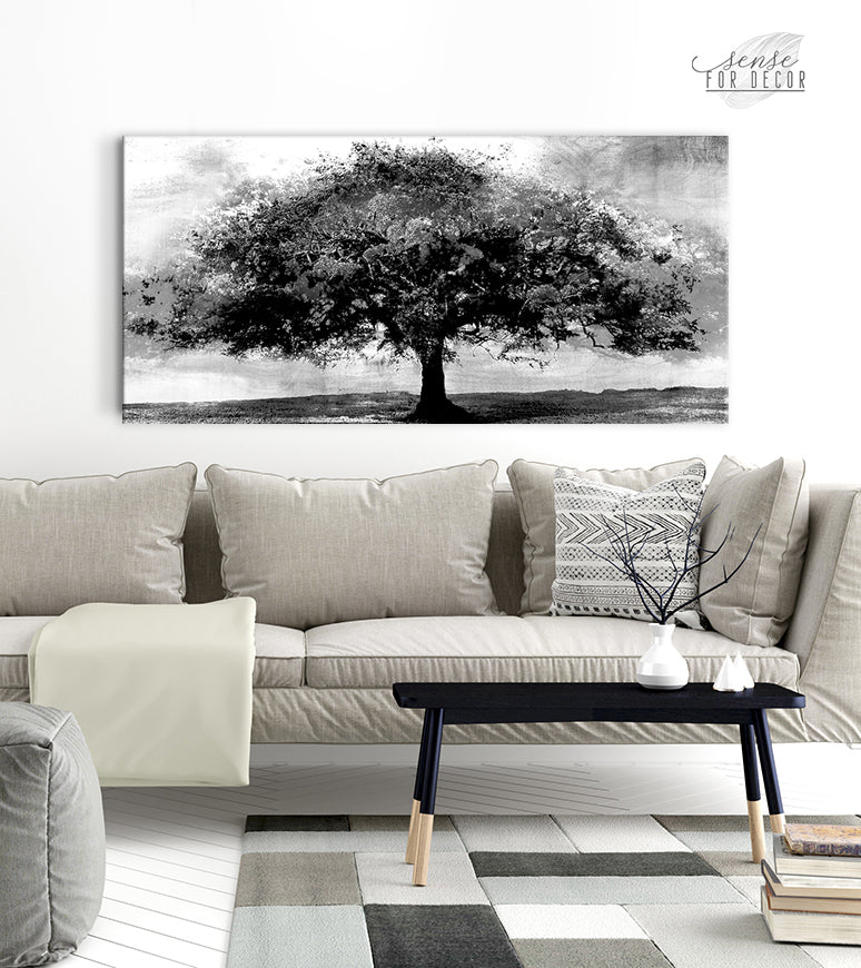 High - Quality Big Tree Nature Wall Art with Wood Frame, Ready to Hang