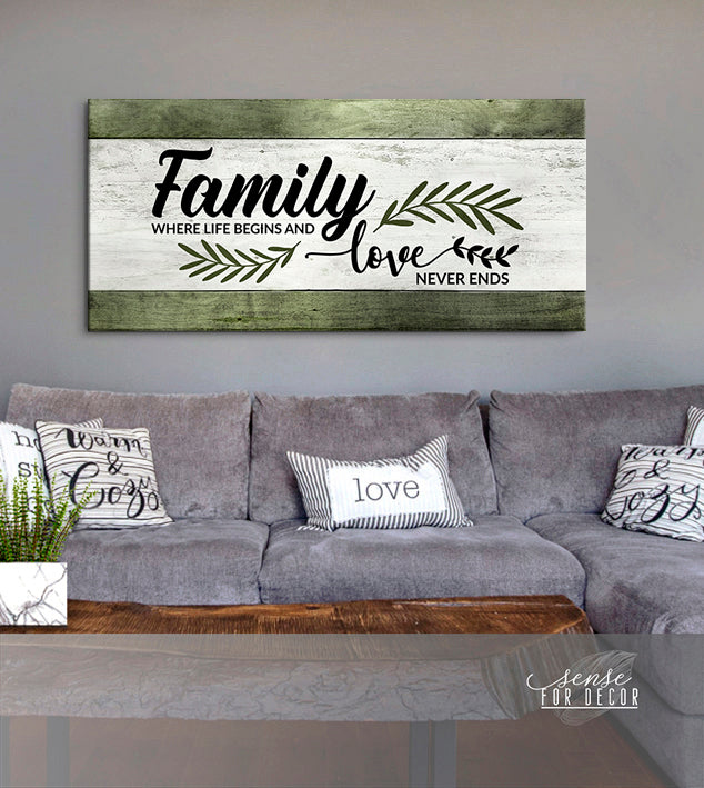 Family Wall Art V2: Ready-To-Hang Wood Frame - Buy 2, Save 20%