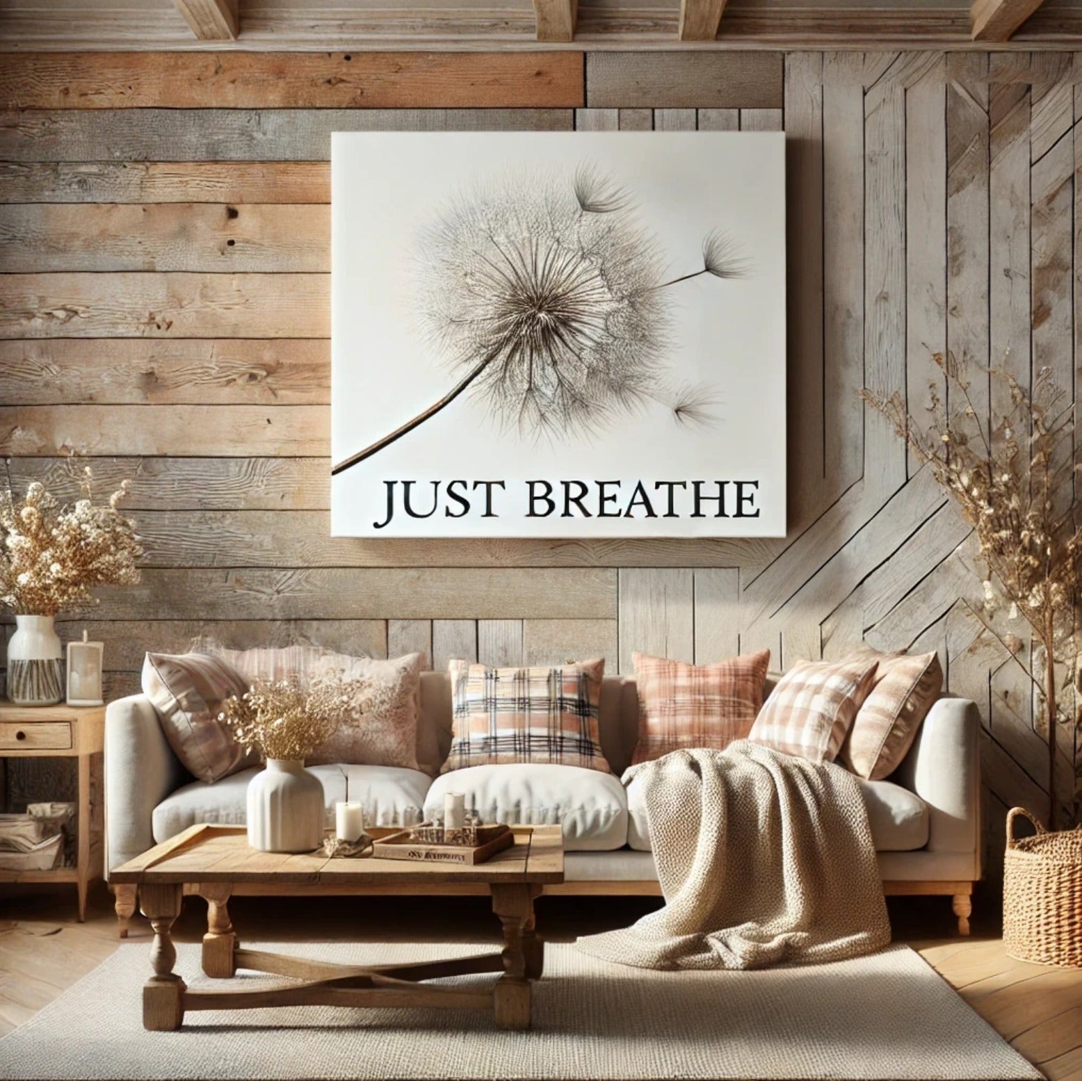 High - quality Home Wall Art: Just Breathe V25 for Your Decor