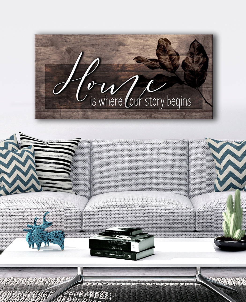 Ready-to-Hang Wood Frame Home Wall Art: Where Our Home Story Starts